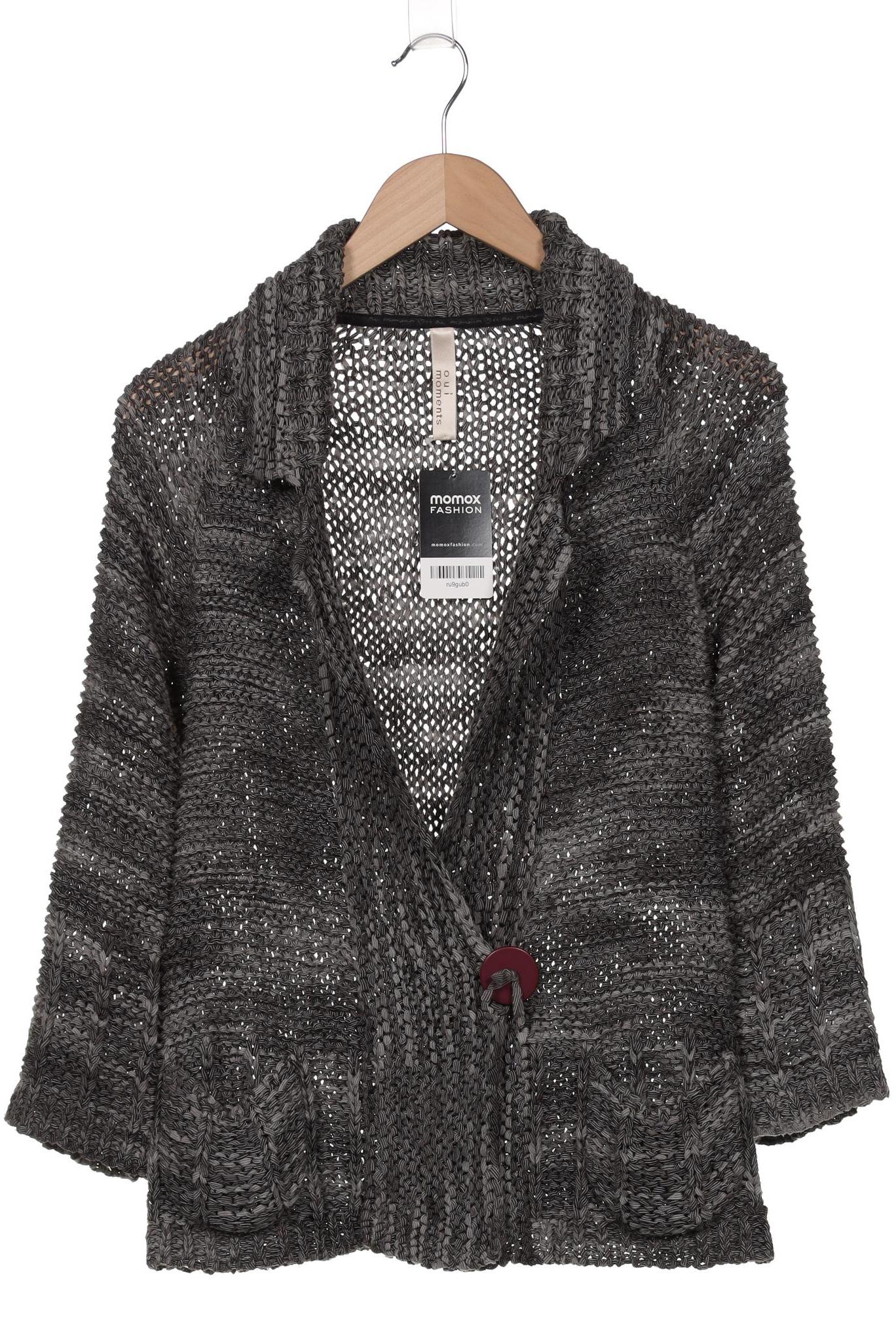 

Oui Damen Strickjacke, grau, Gr. 38