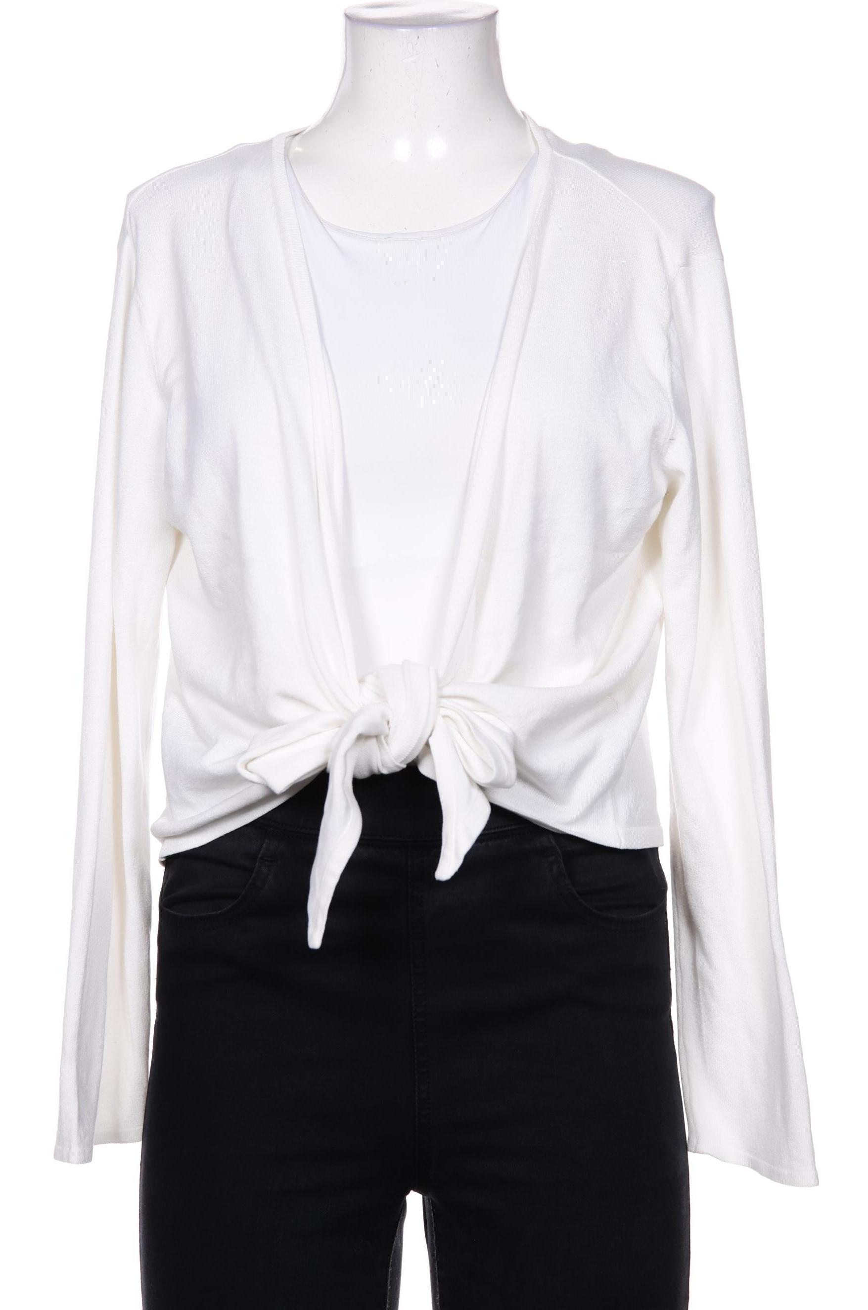 

Oui Damen Strickjacke, weiß, Gr. 42