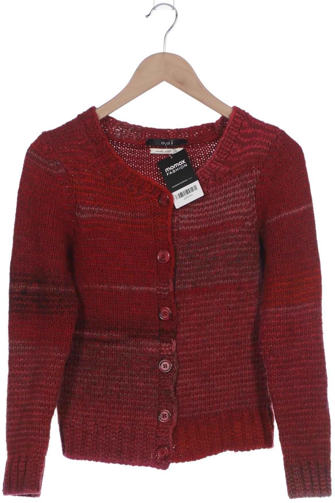 

Oui Damen Strickjacke, rot, Gr. 34