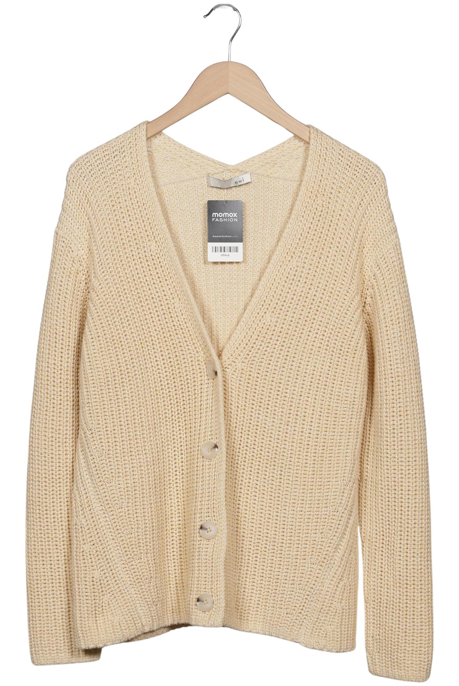 

Oui Damen Strickjacke, cremeweiß, Gr. 46