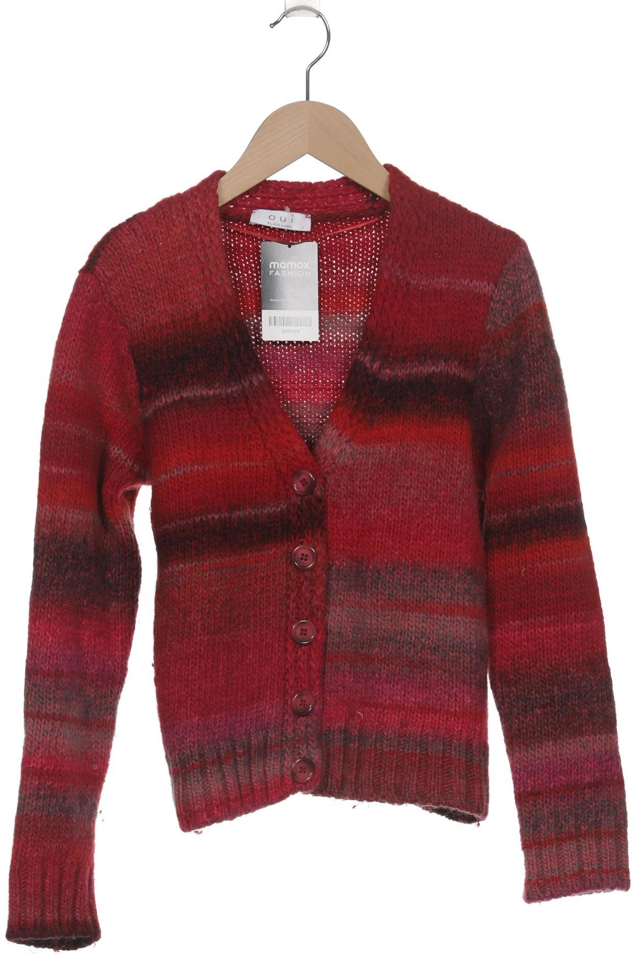 

Oui Damen Strickjacke, rot, Gr. 38