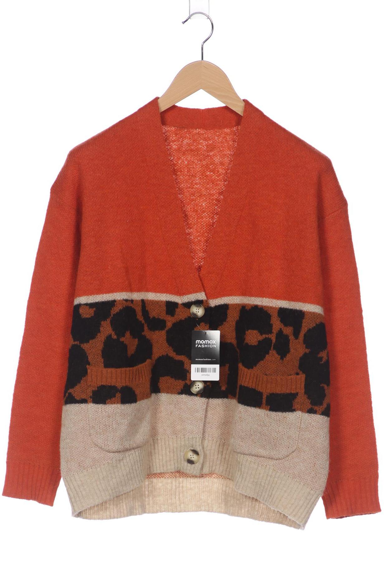 

Oui Damen Strickjacke, orange, Gr. 38
