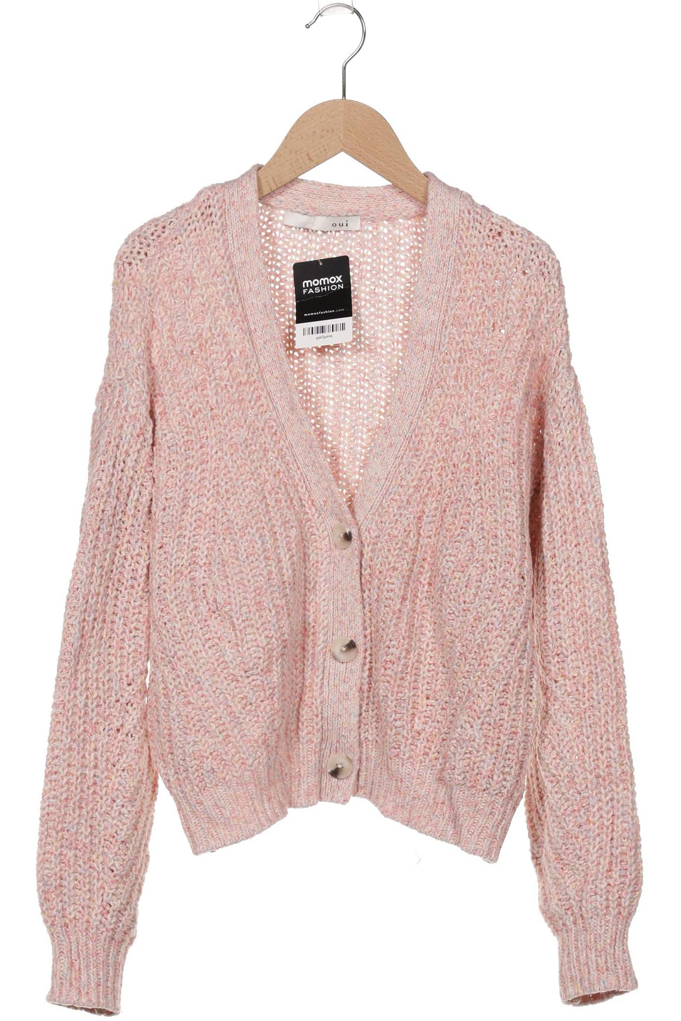 

Oui Damen Strickjacke, pink, Gr. 36