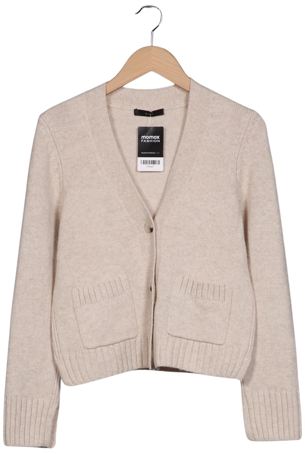 

Oui Damen Strickjacke, beige, Gr. 38