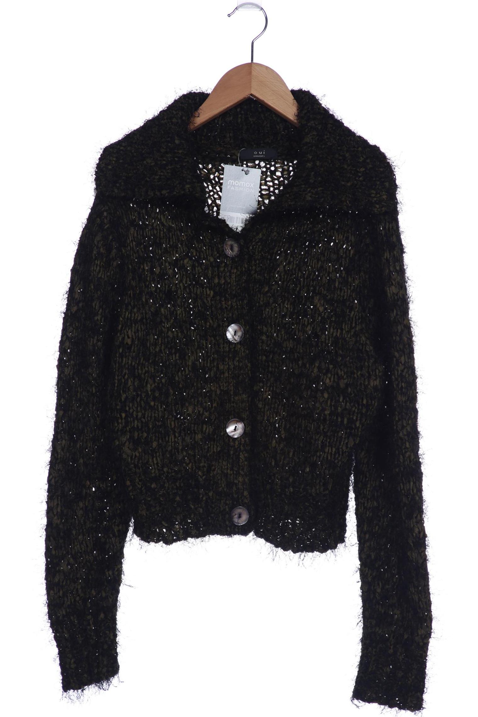 

Oui Damen Strickjacke, grün, Gr. 38