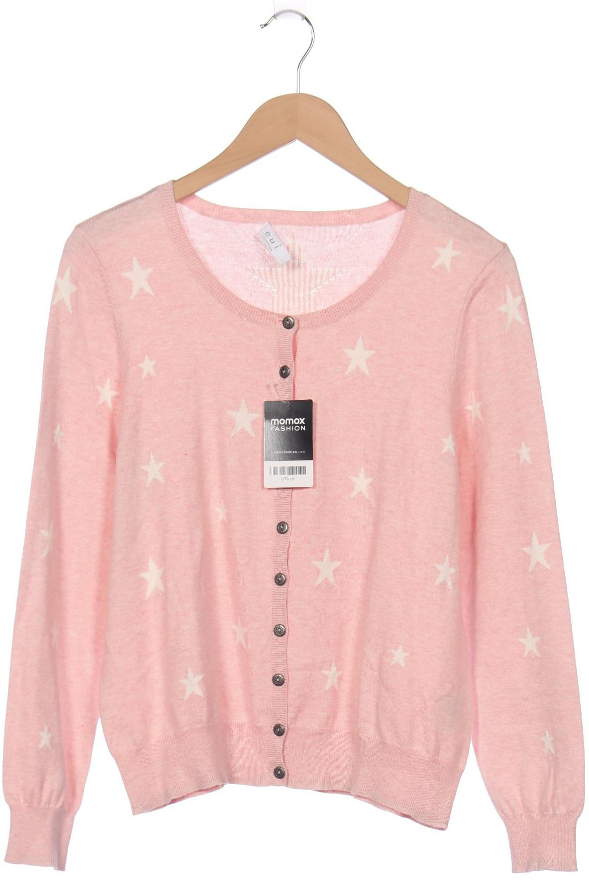 

Oui Damen Strickjacke, pink, Gr. 42