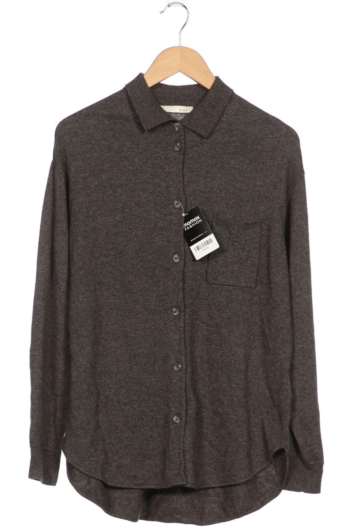 

Oui Damen Strickjacke, grau, Gr. 36