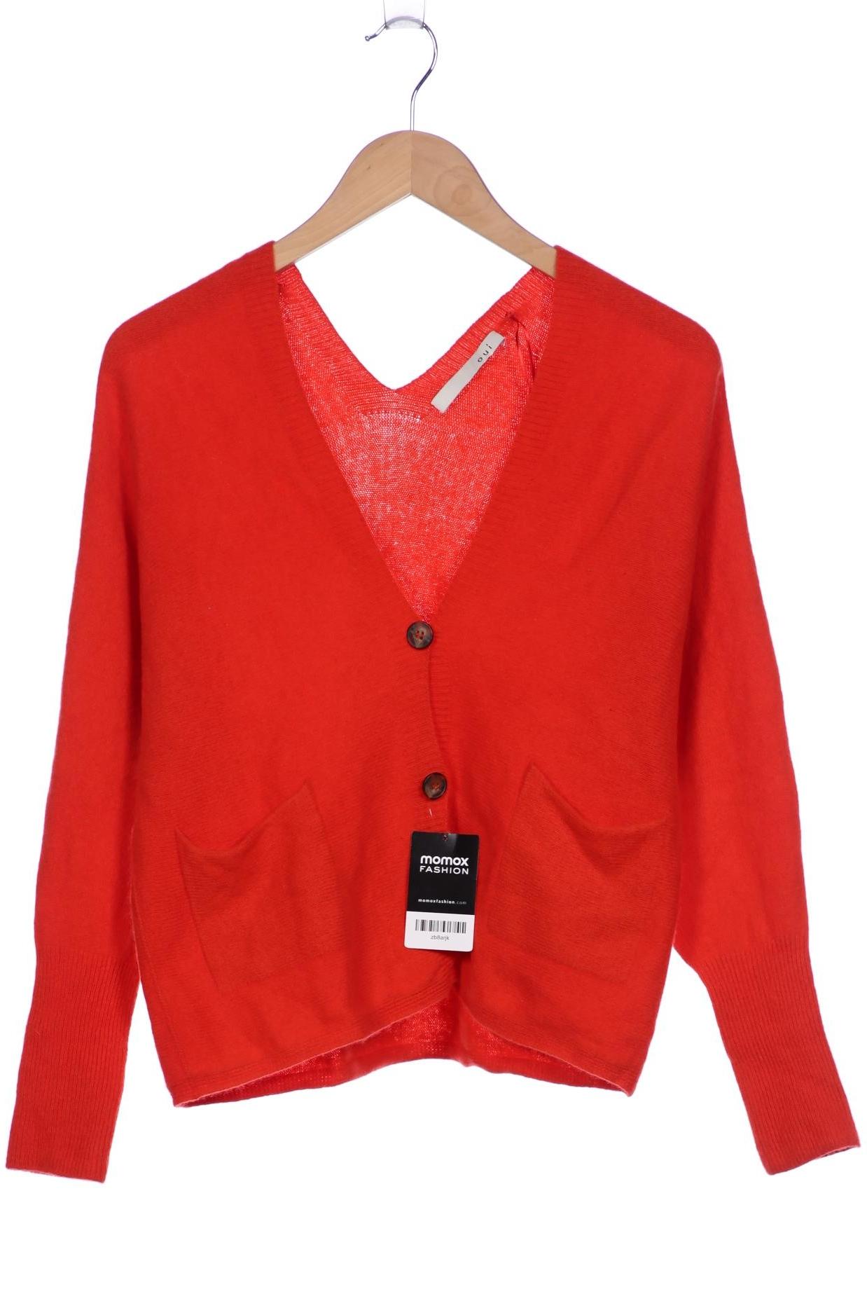 

Oui Damen Strickjacke, rot, Gr. 36