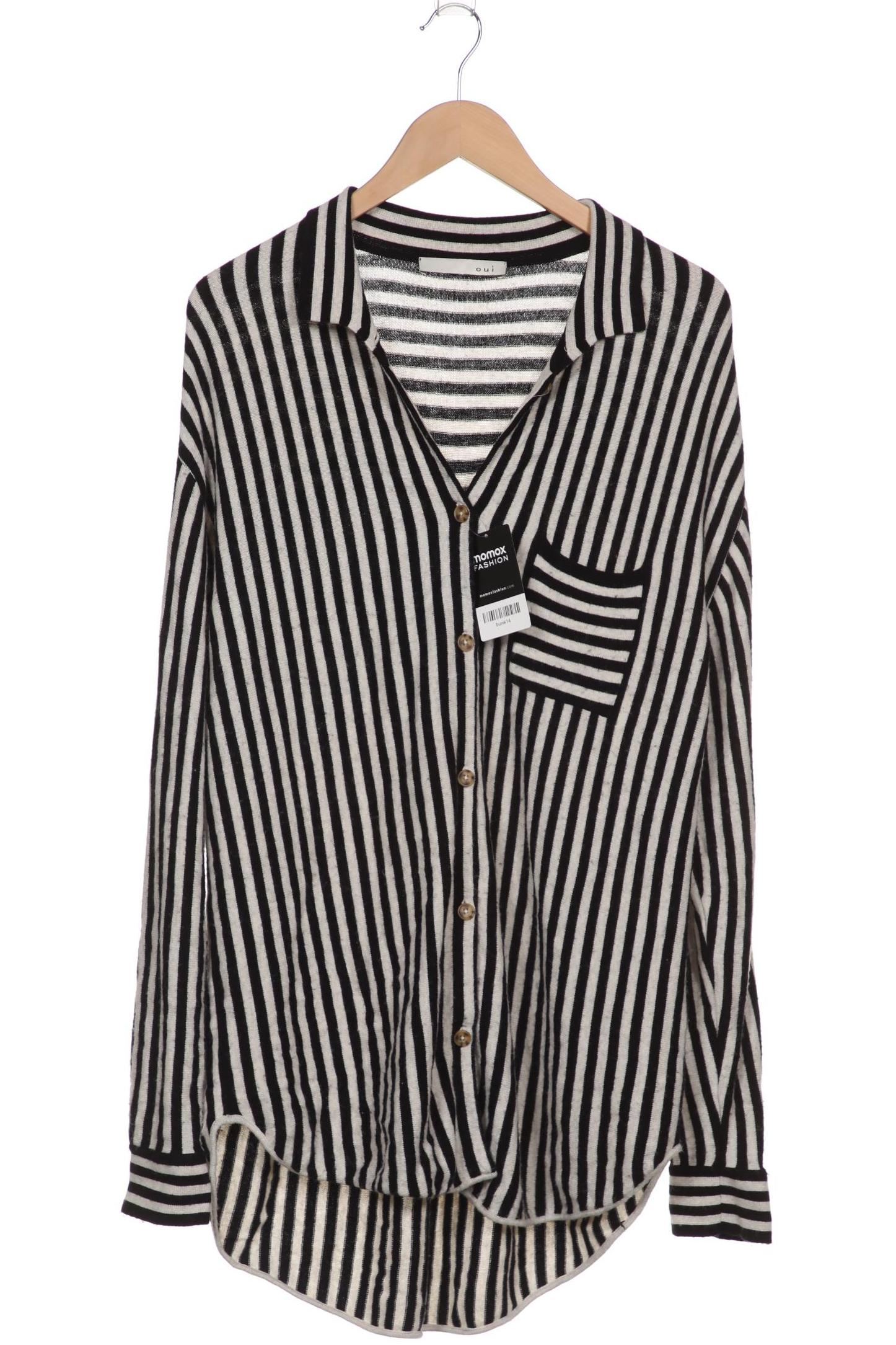 

Oui Damen Strickjacke, schwarz