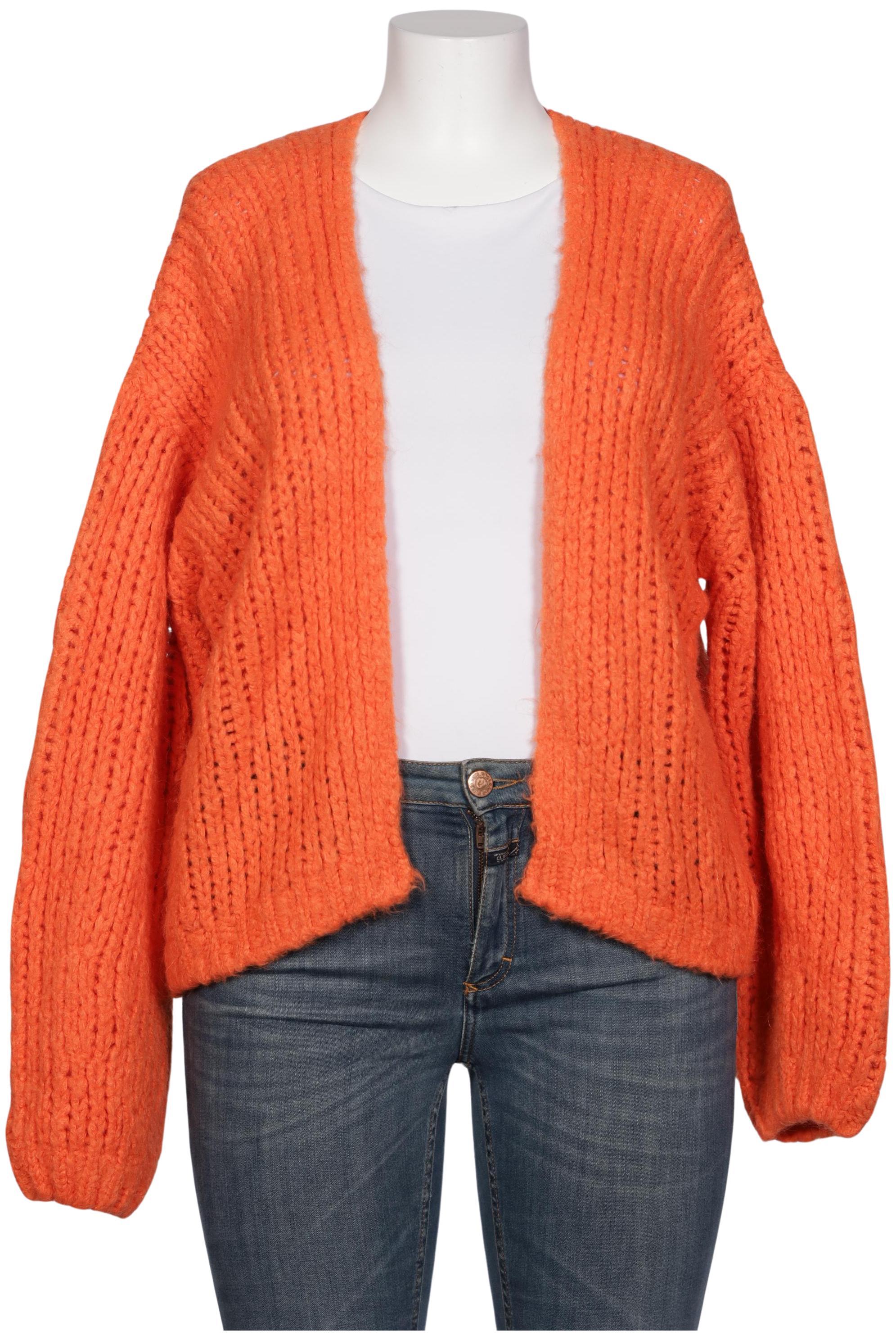 

Oui Damen Strickjacke, orange, Gr. 42