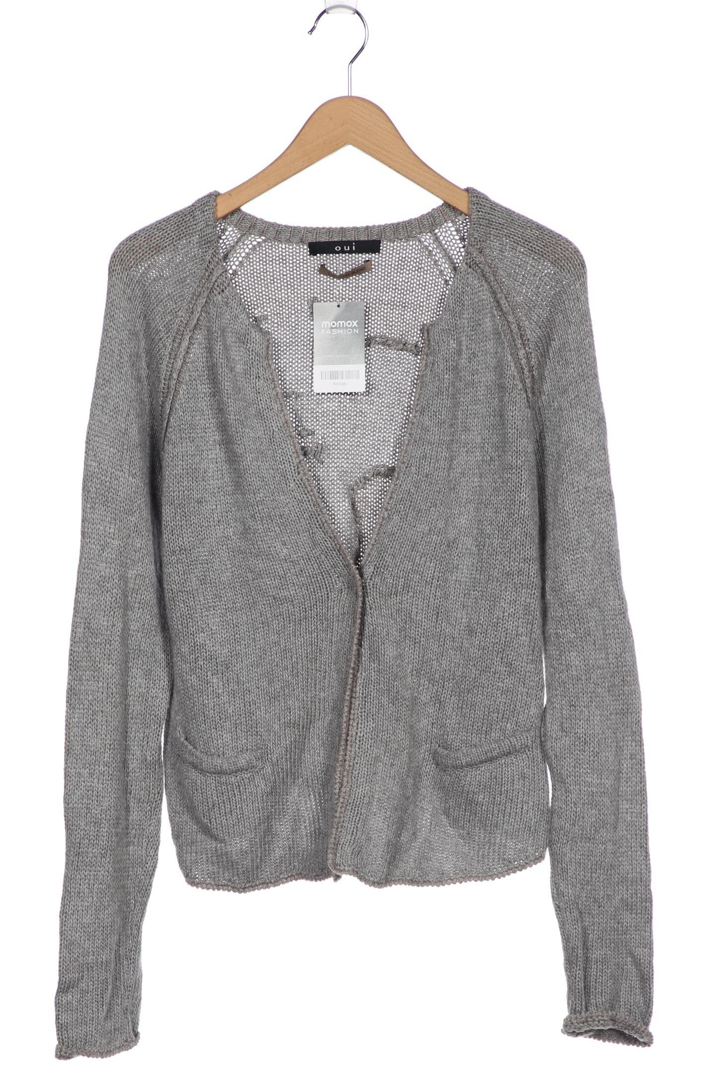 

Oui Damen Strickjacke, grau