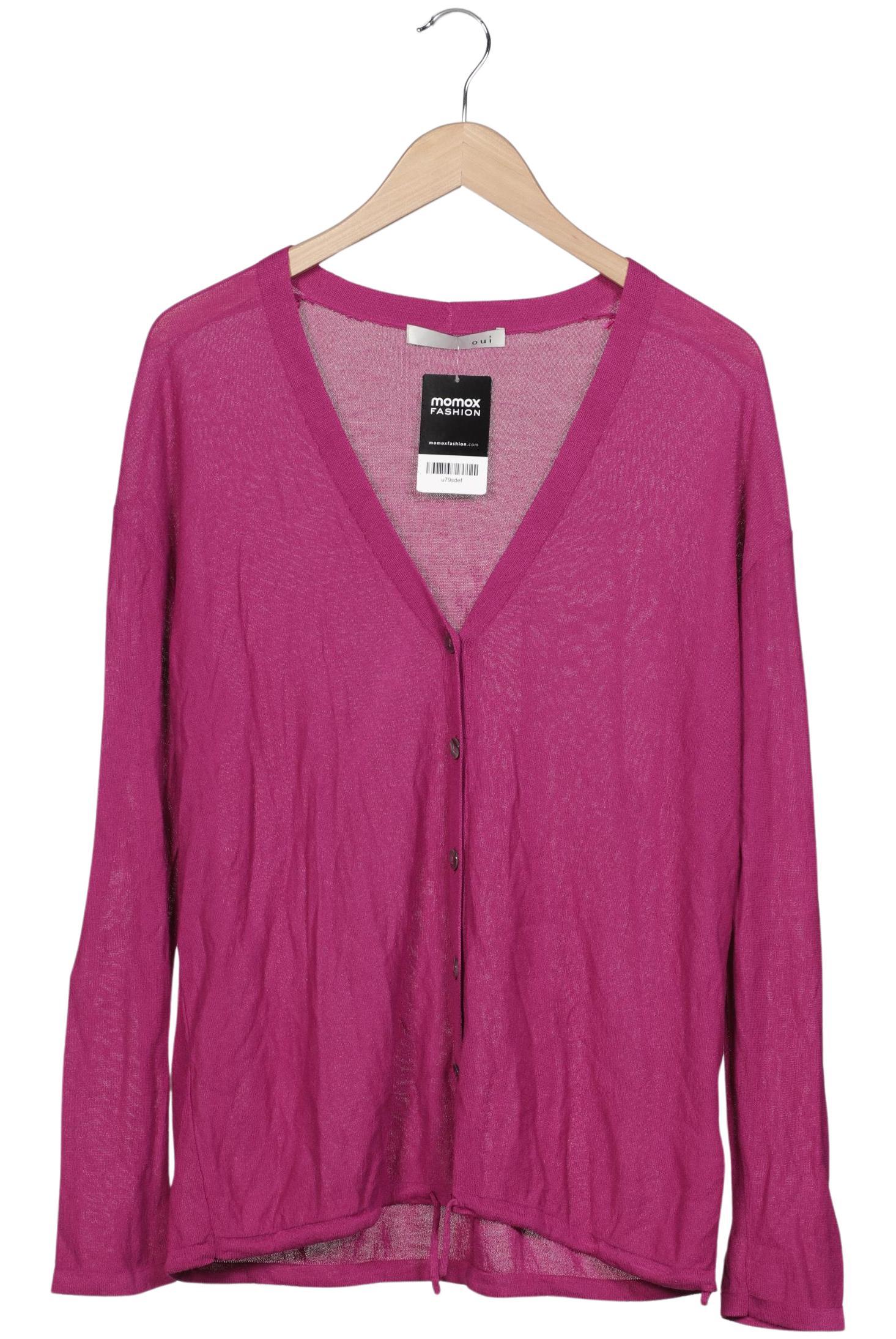 

Oui Damen Strickjacke, pink, Gr. 44