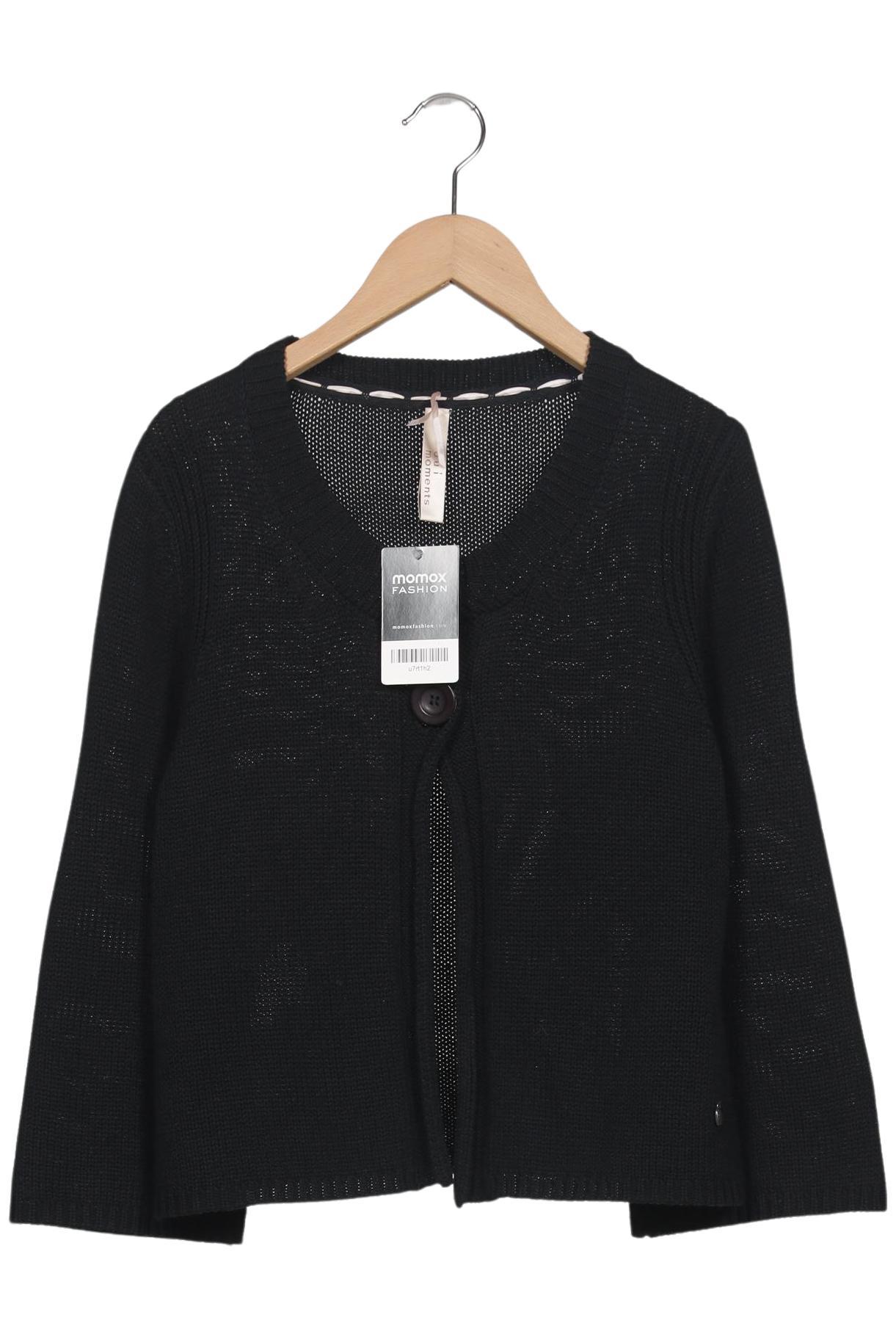 

Oui Damen Strickjacke, schwarz, Gr. 42