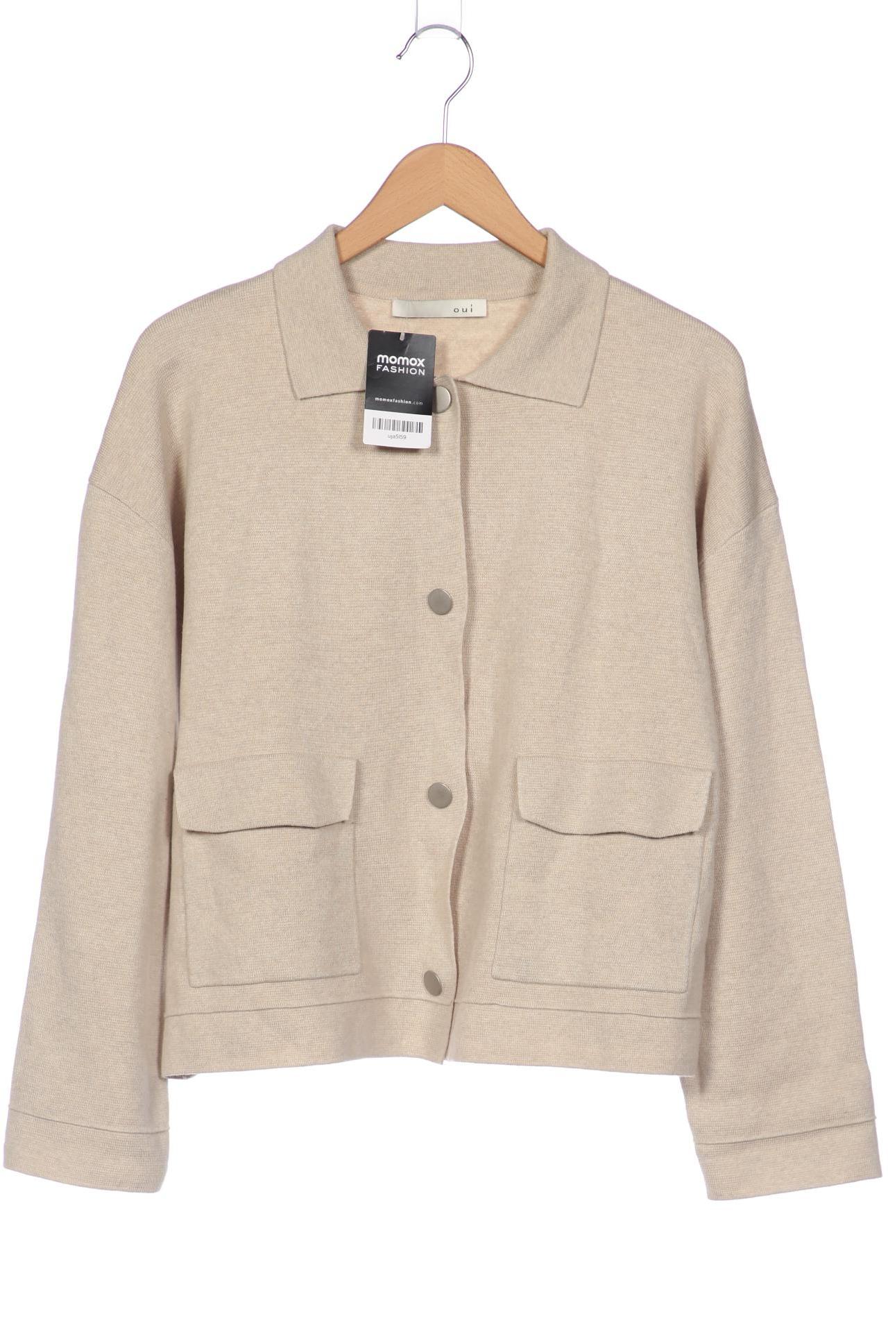 

Oui Damen Strickjacke, beige, Gr. 40