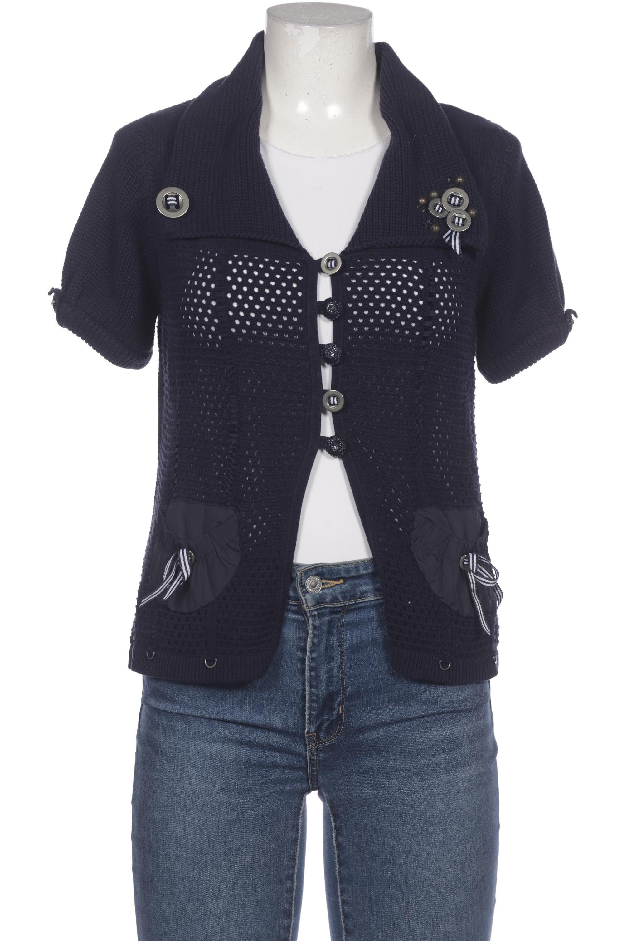 

Oui Damen Strickjacke, marineblau, Gr. 38