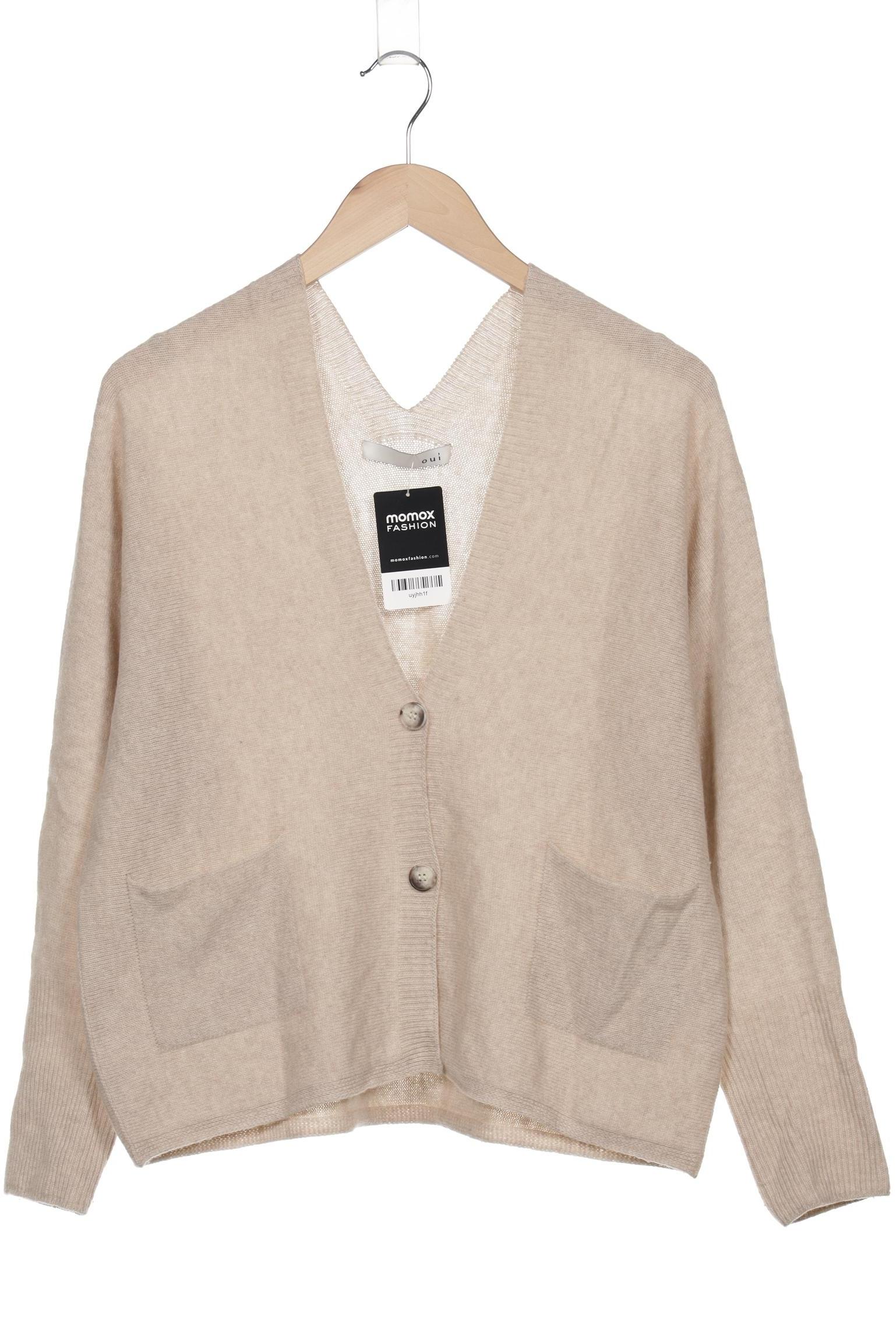 

Oui Damen Strickjacke, beige, Gr. 36