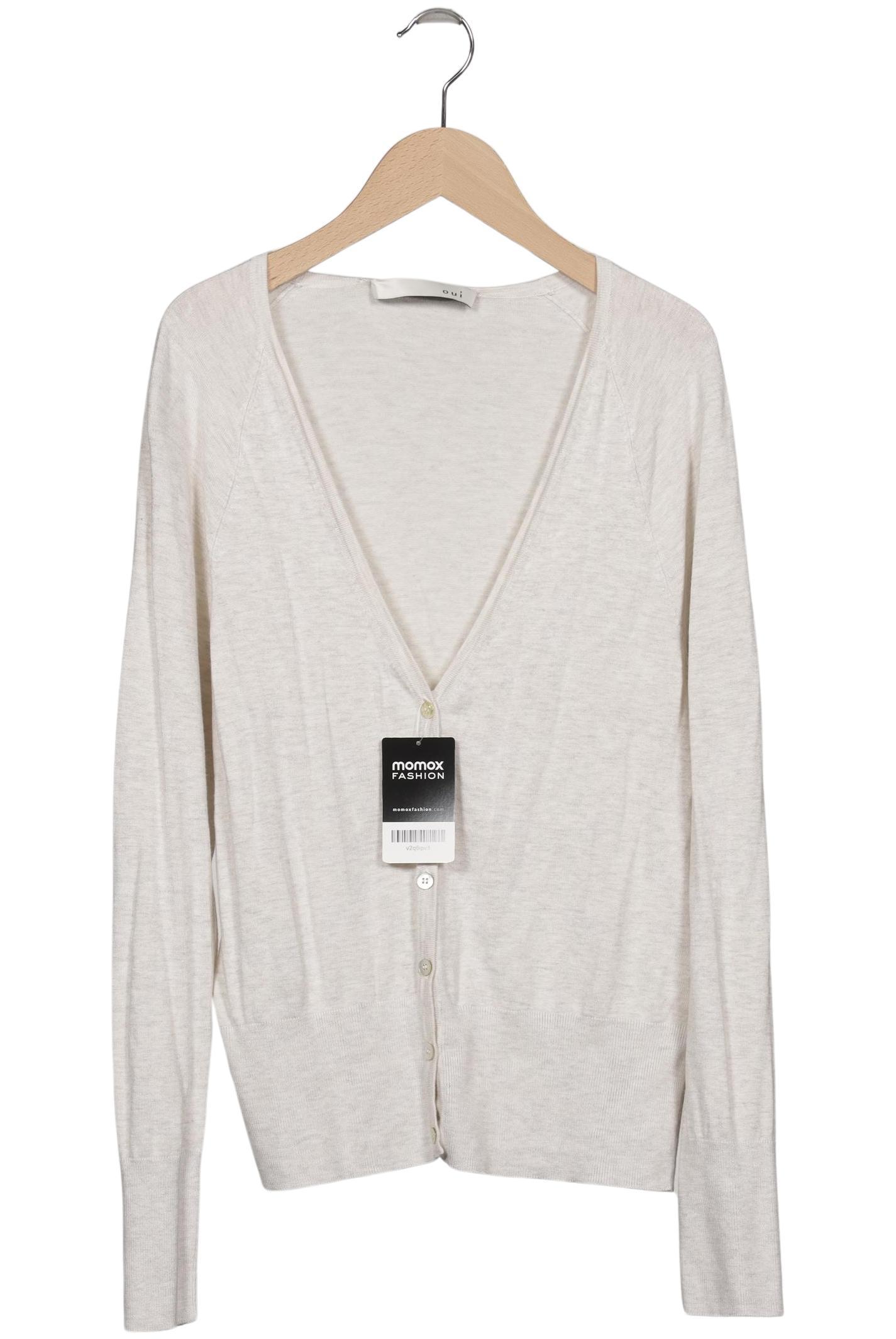 

Oui Damen Strickjacke, beige, Gr. 40