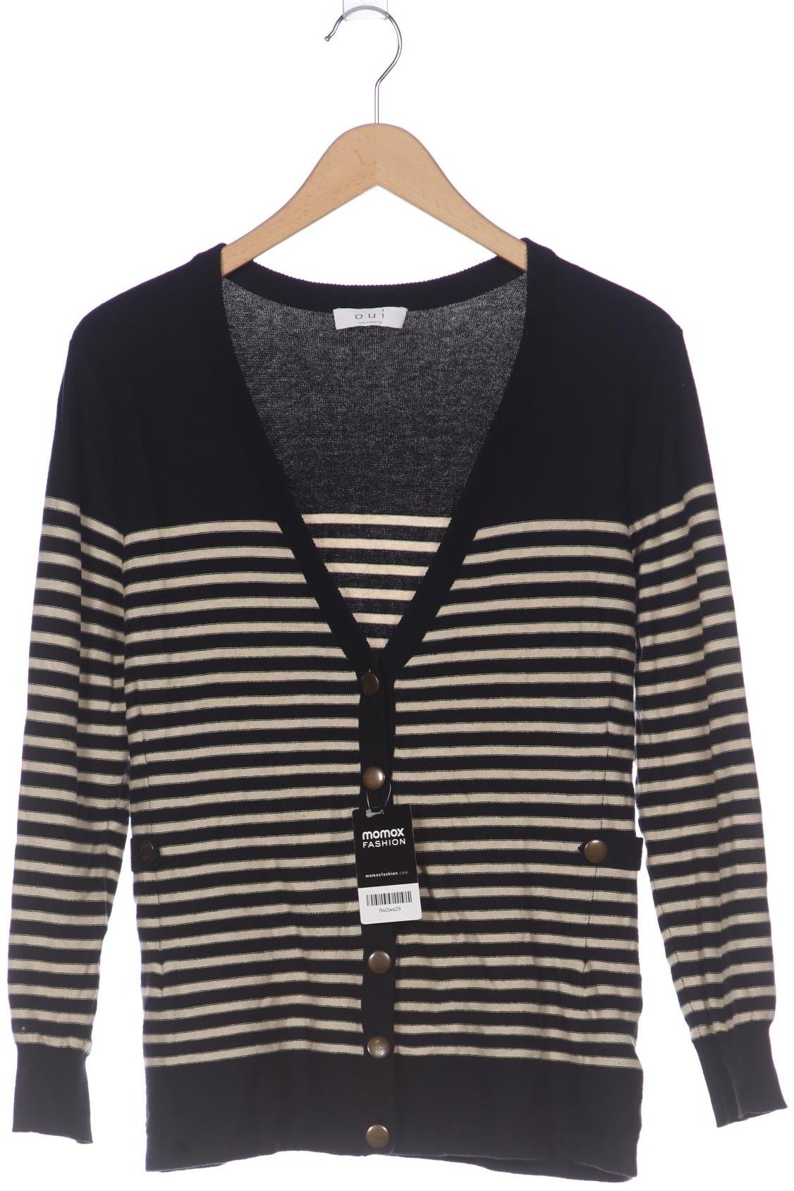 

Oui Damen Strickjacke, schwarz, Gr. 40