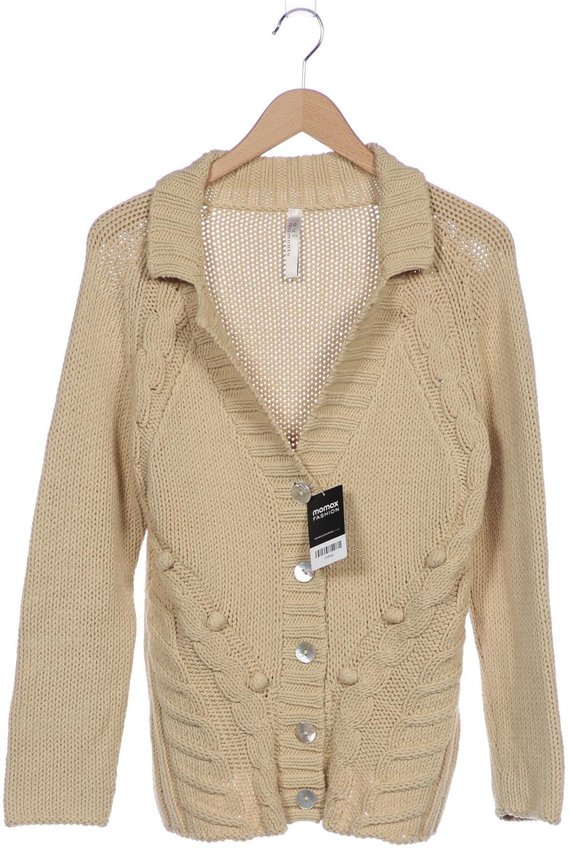 

Oui Damen Strickjacke, beige, Gr. 44