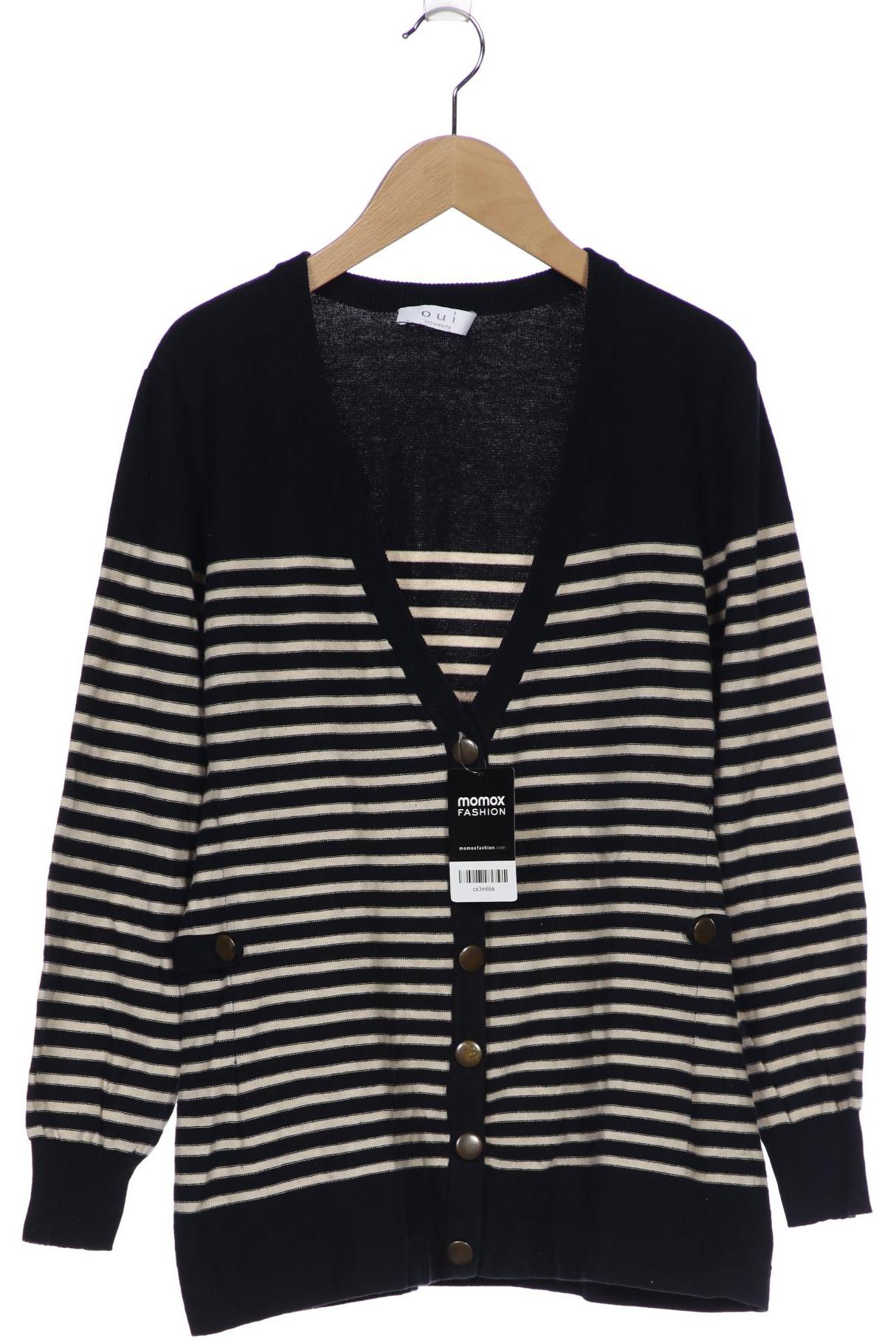 

Oui Damen Strickjacke, schwarz