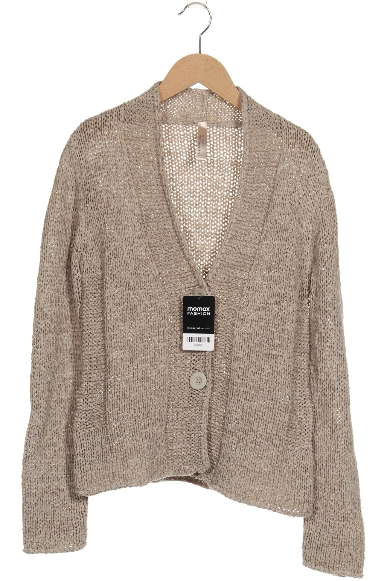 

Oui Damen Strickjacke, beige, Gr. 36