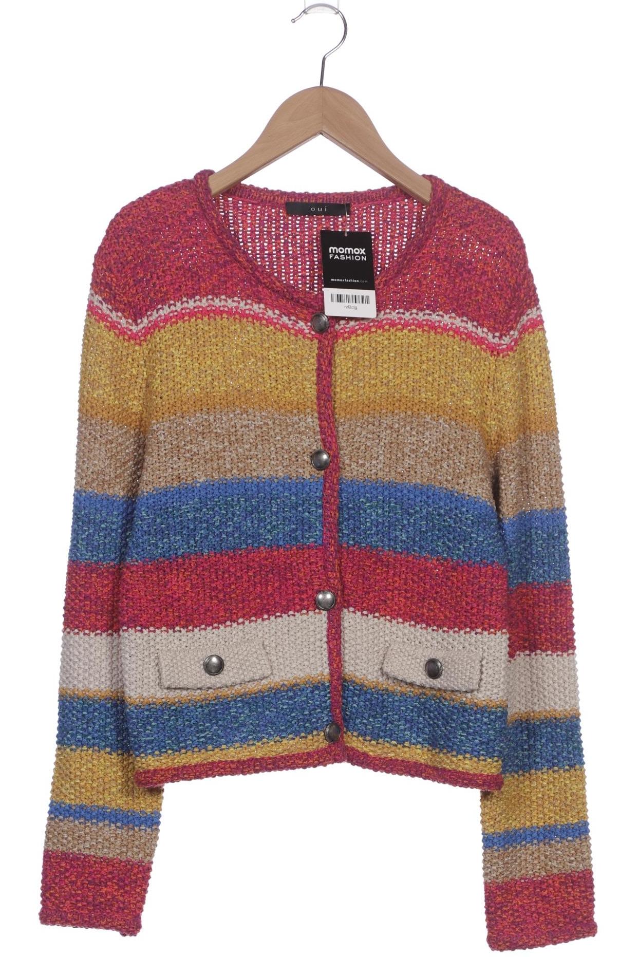 

Oui Damen Strickjacke, mehrfarbig, Gr. 38