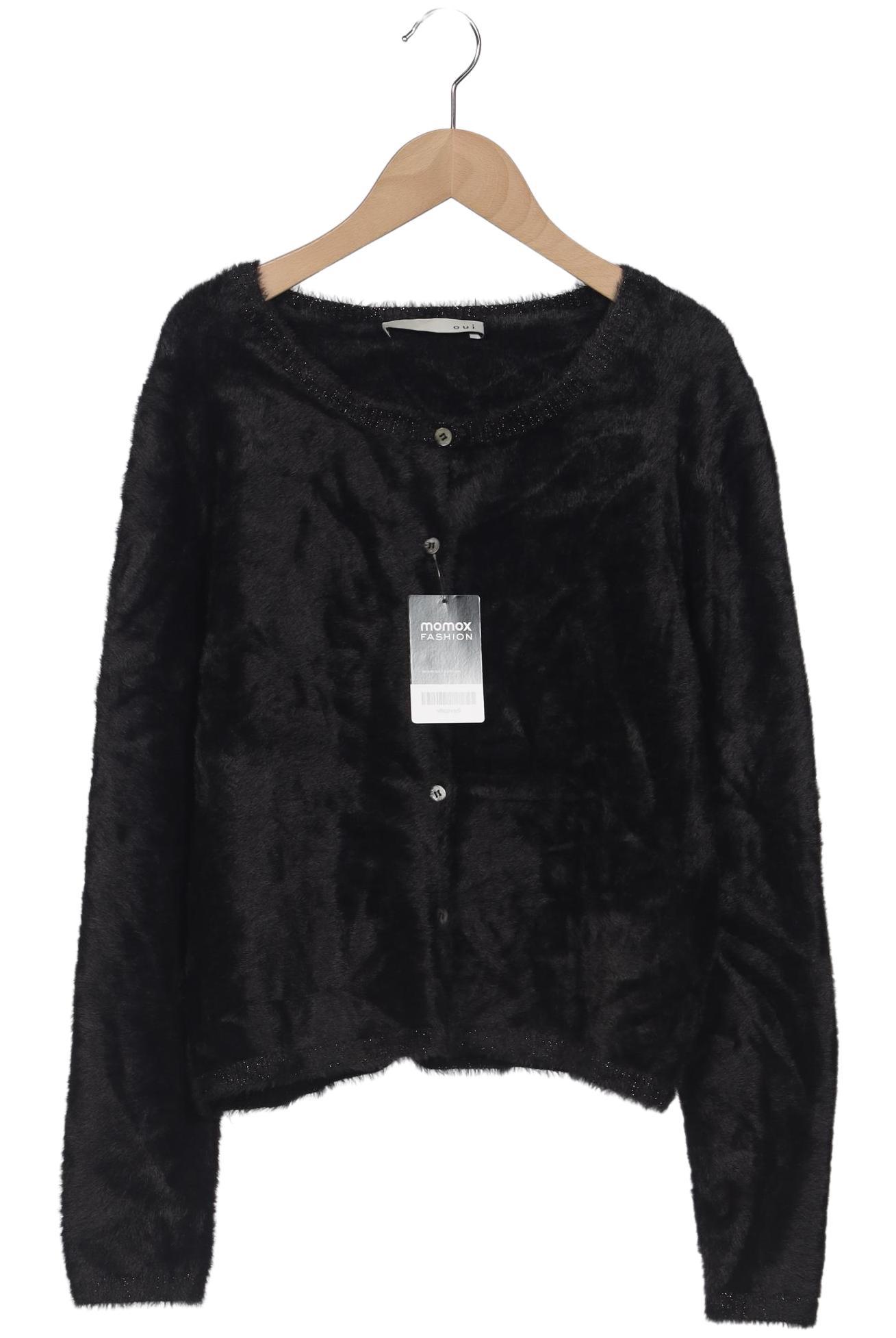 

Oui Damen Strickjacke, schwarz, Gr. 40