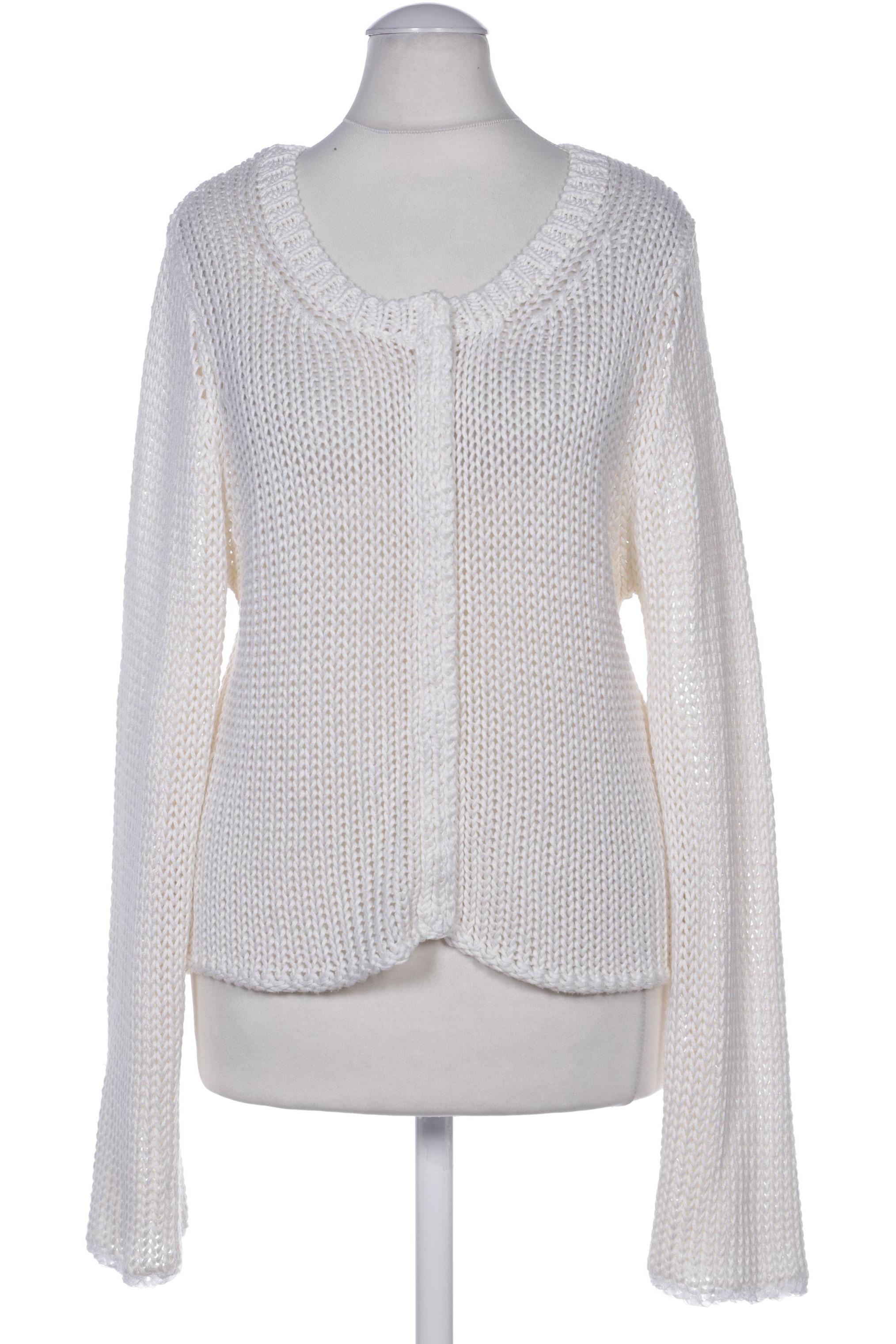 

Oui Damen Strickjacke, weiß, Gr. 36