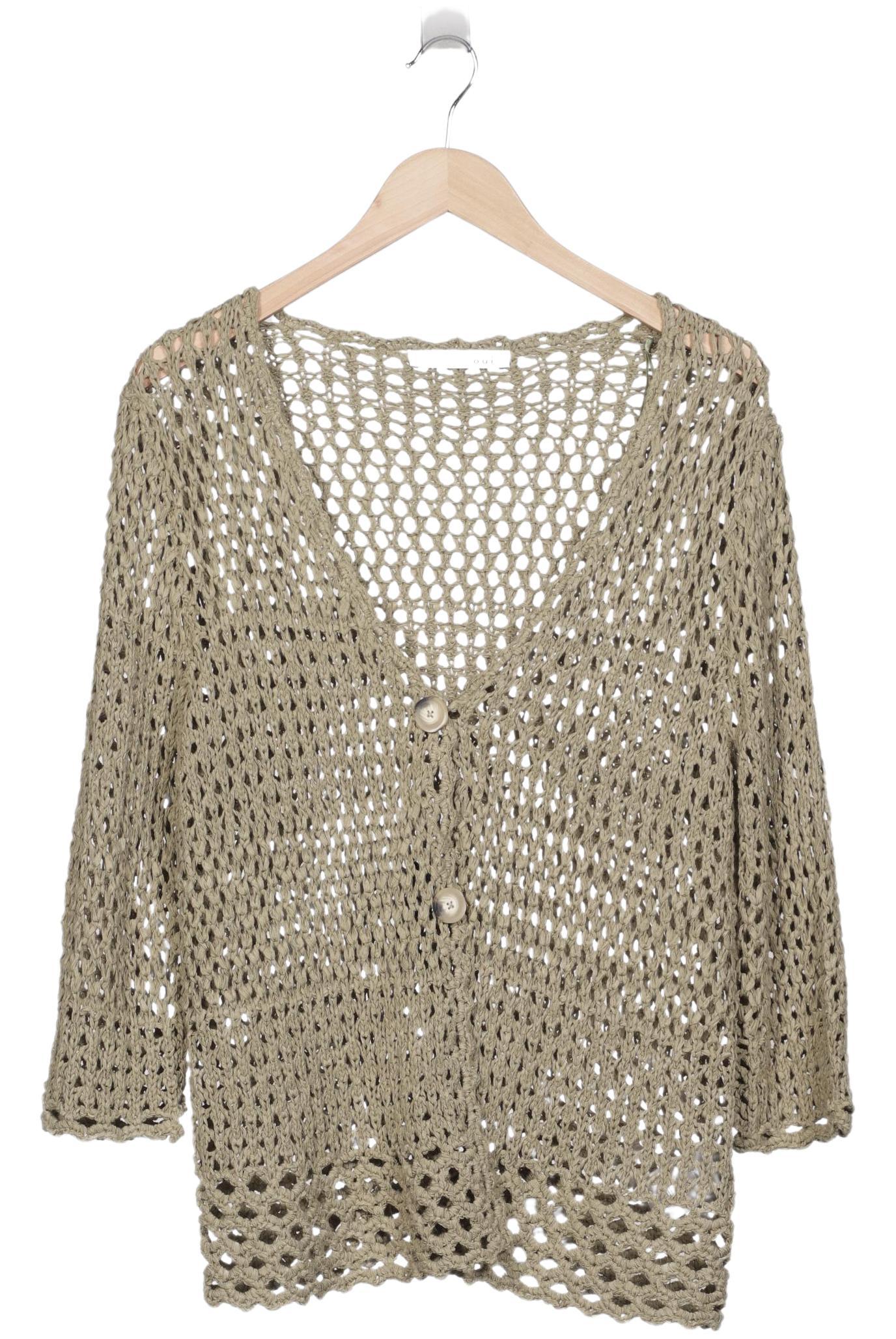 

Oui Damen Strickjacke, beige, Gr. 42