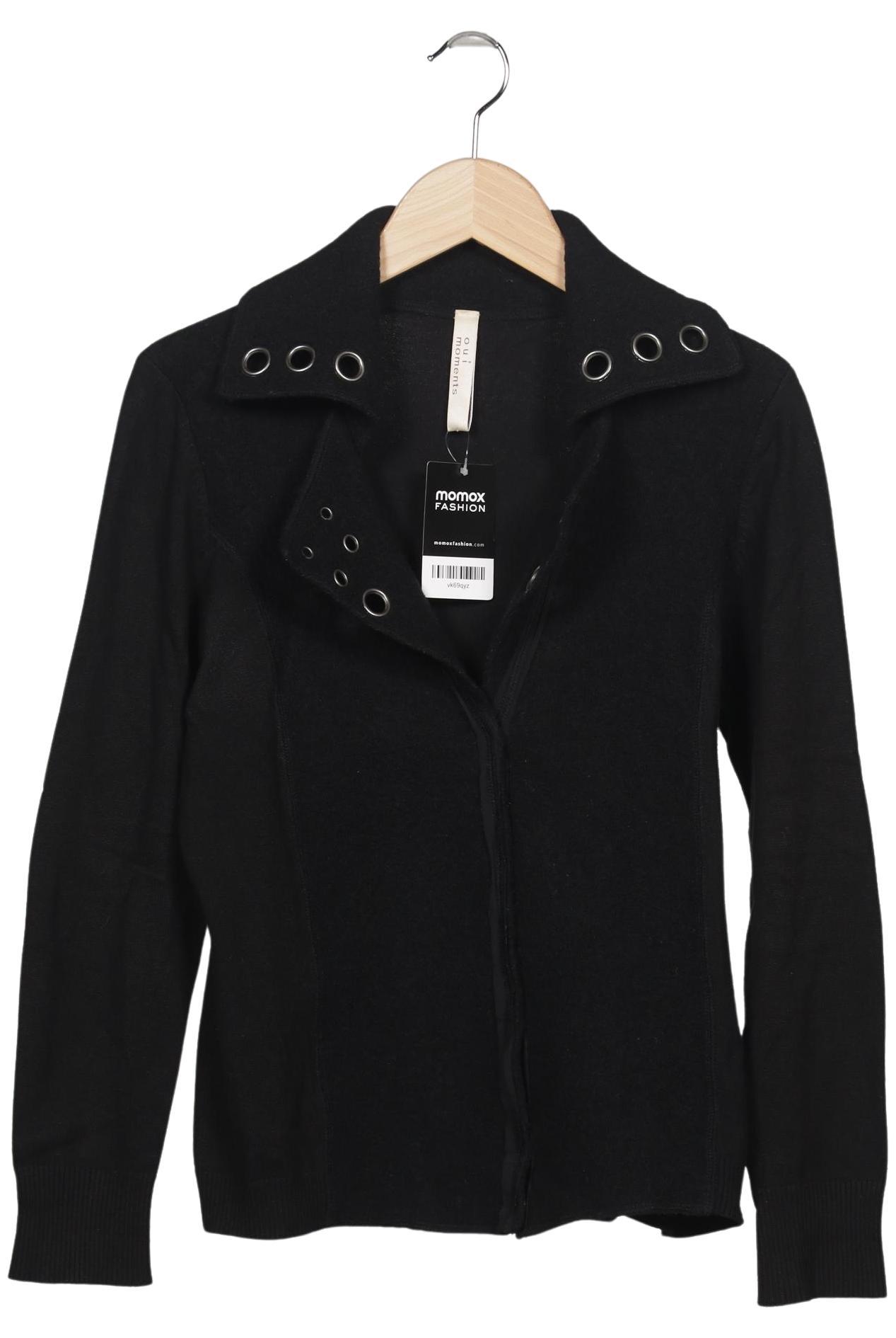 

Oui Damen Strickjacke, schwarz, Gr. 42