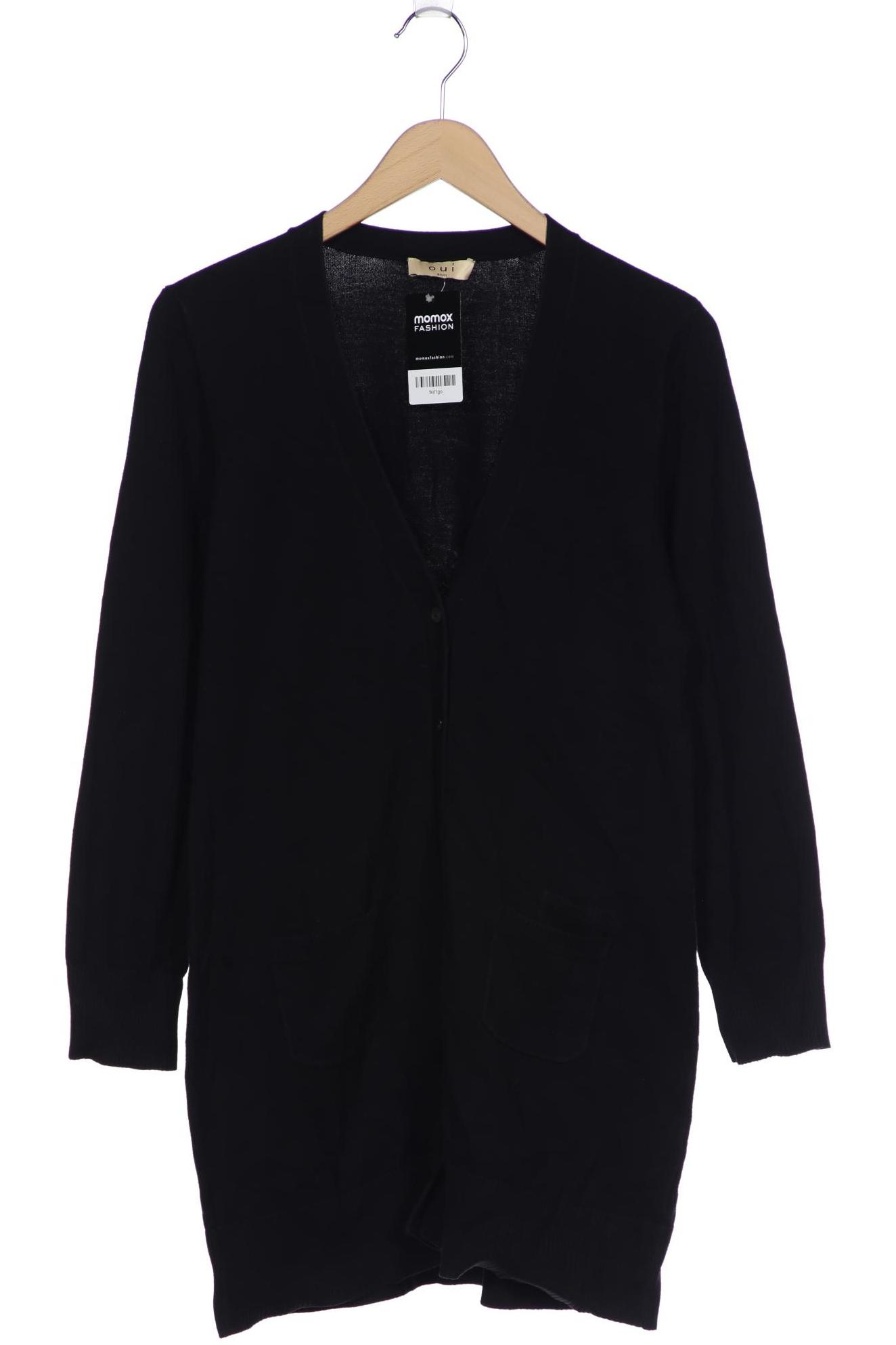 

Oui Damen Strickjacke, schwarz