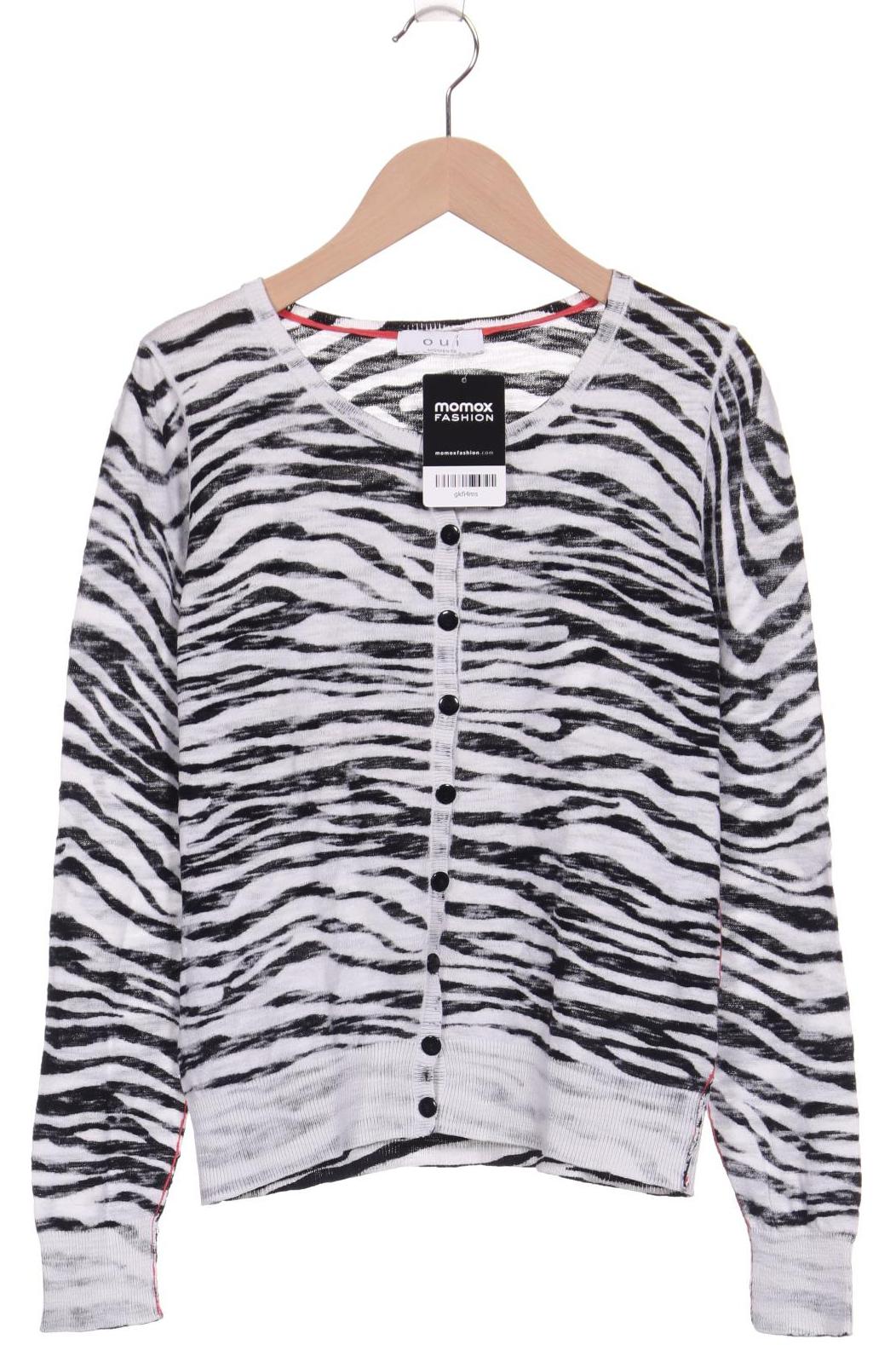 

Oui Damen Strickjacke, grau, Gr. 36
