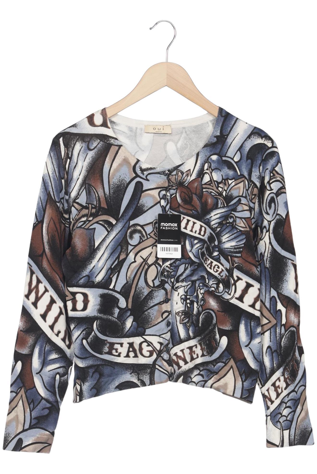 

Oui Damen Strickjacke, mehrfarbig, Gr. 42