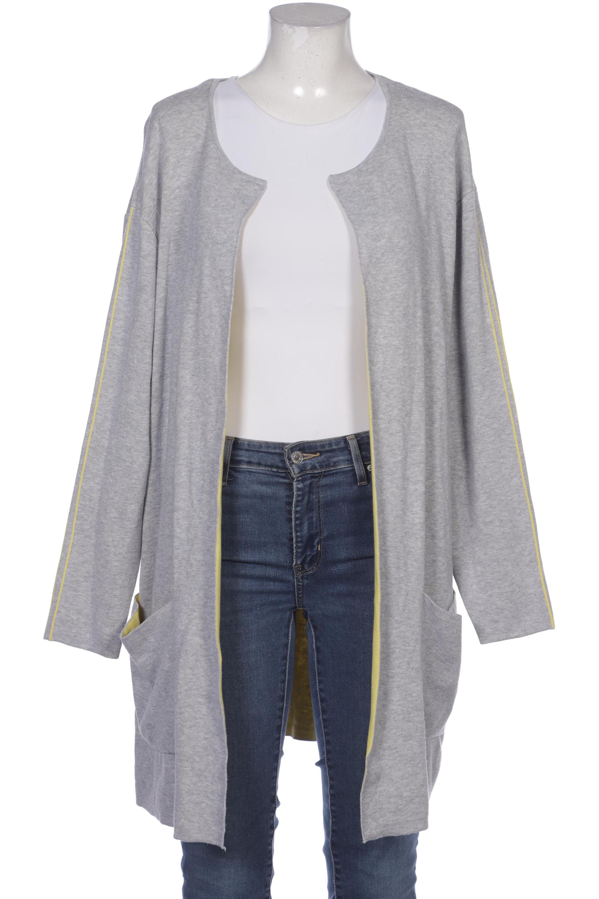 

Oui Damen Strickjacke, grau, Gr. 46