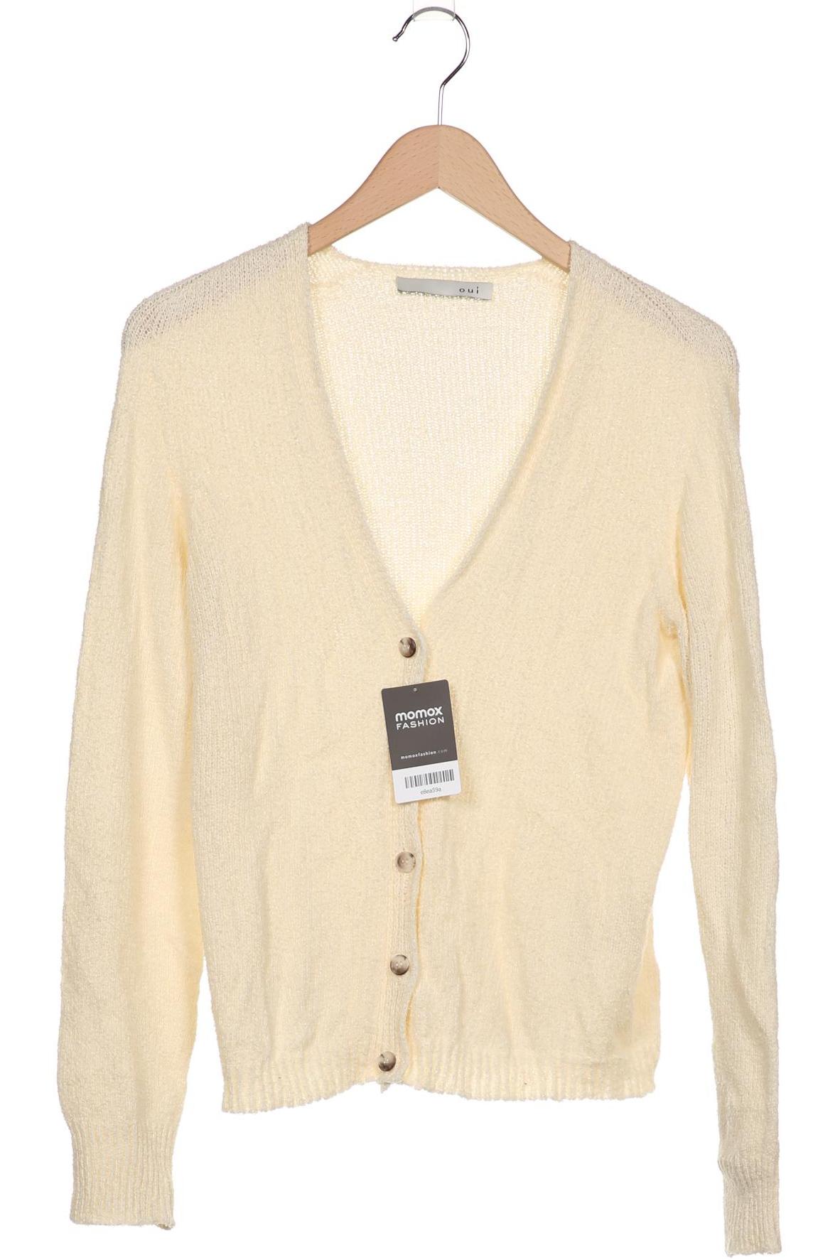 

Oui Damen Strickjacke, cremeweiß, Gr. 38