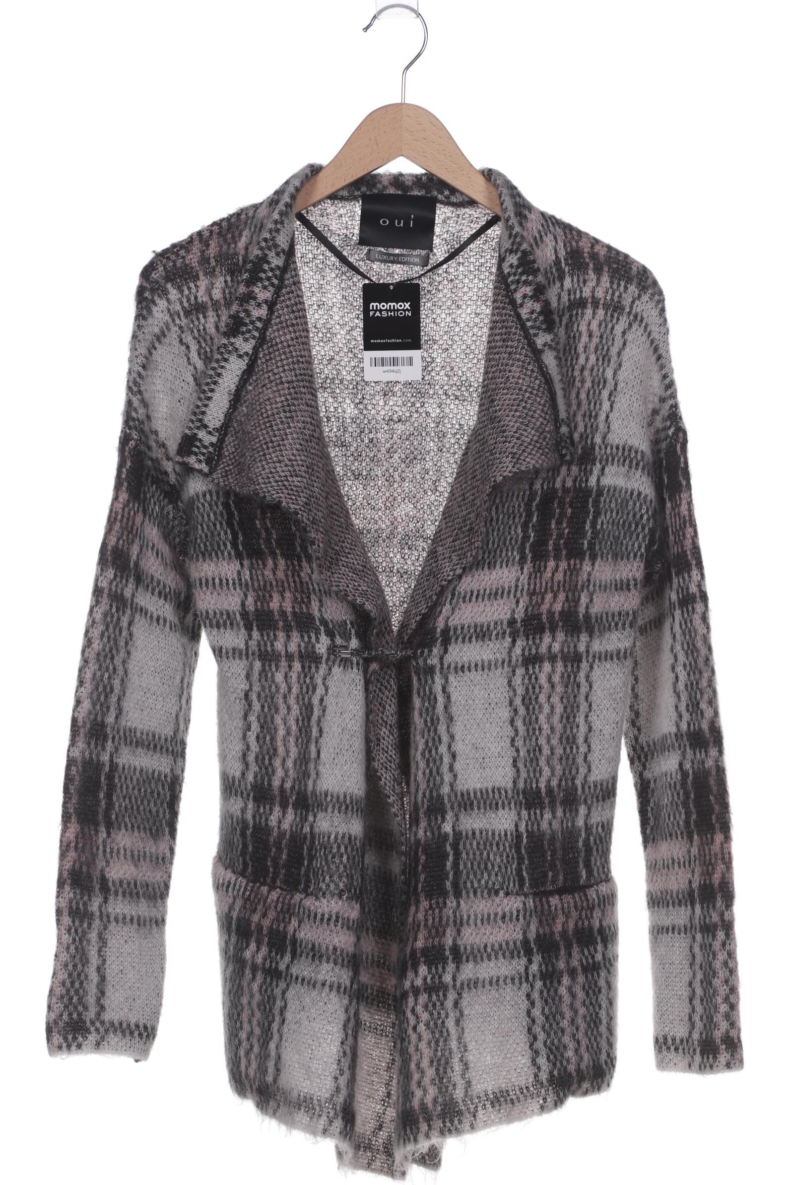 

Oui Damen Strickjacke, grau, Gr. 36