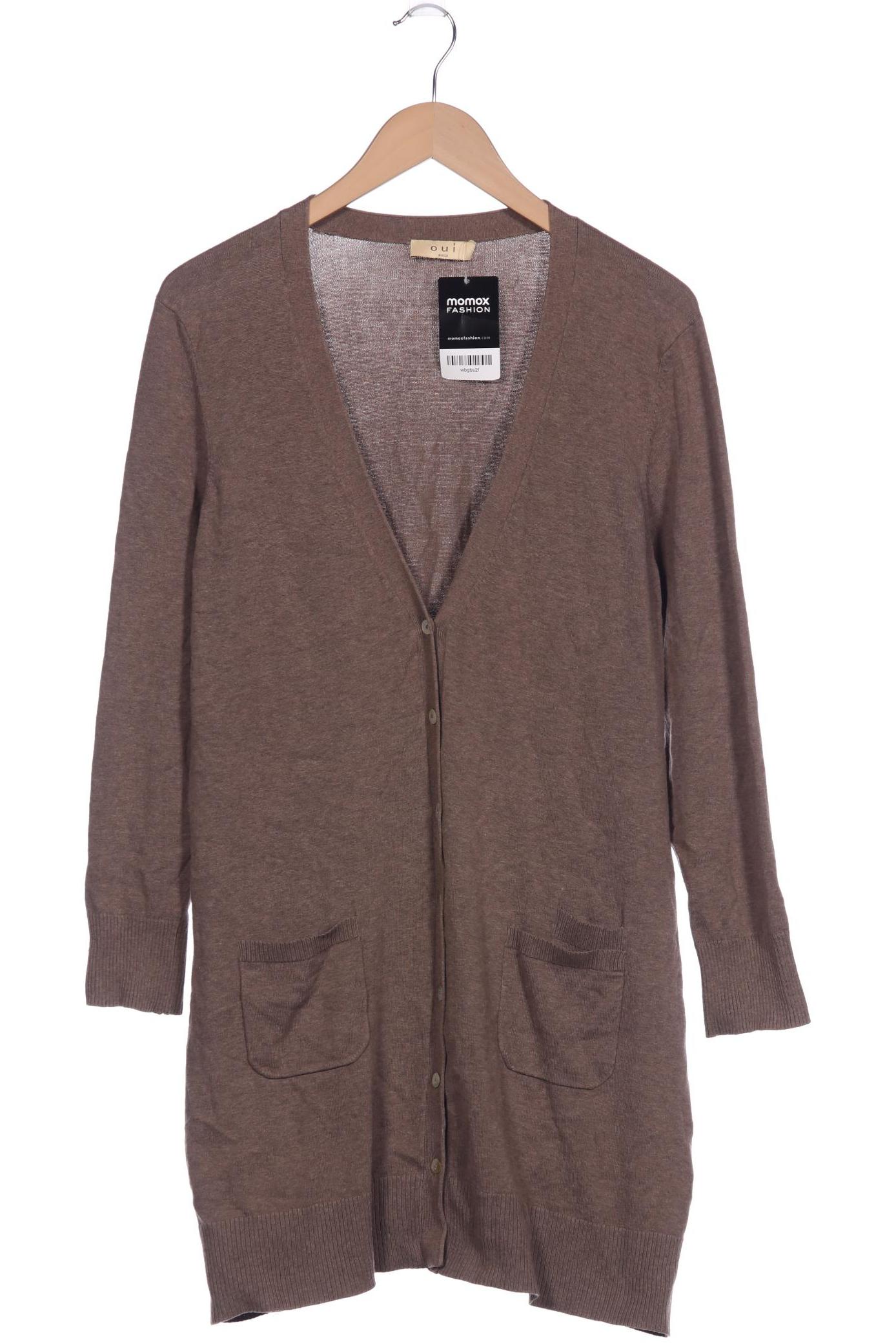 

Oui Damen Strickjacke, braun, Gr. 44