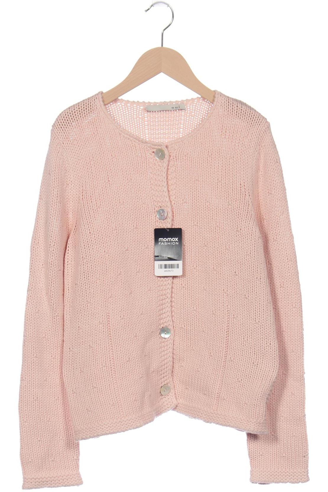 

Oui Damen Strickjacke, pink, Gr. 36