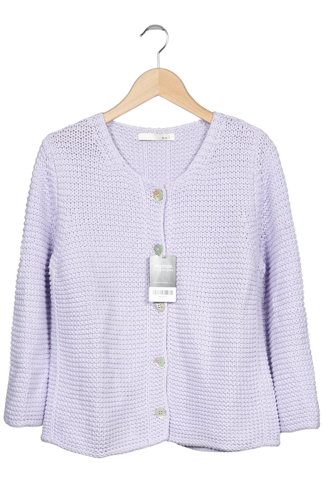 

Oui Damen Strickjacke, flieder, Gr. 40