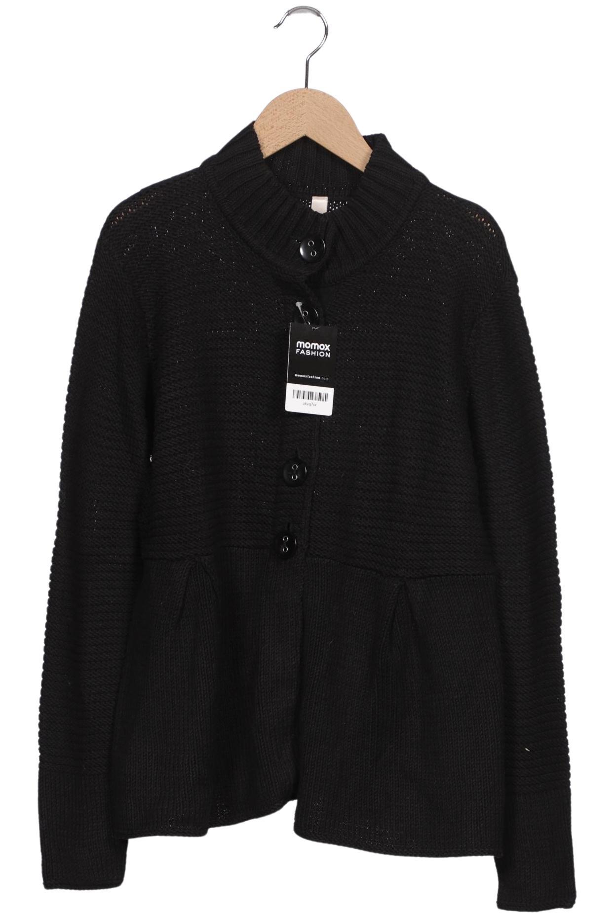 

Oui Damen Strickjacke, schwarz, Gr. 44