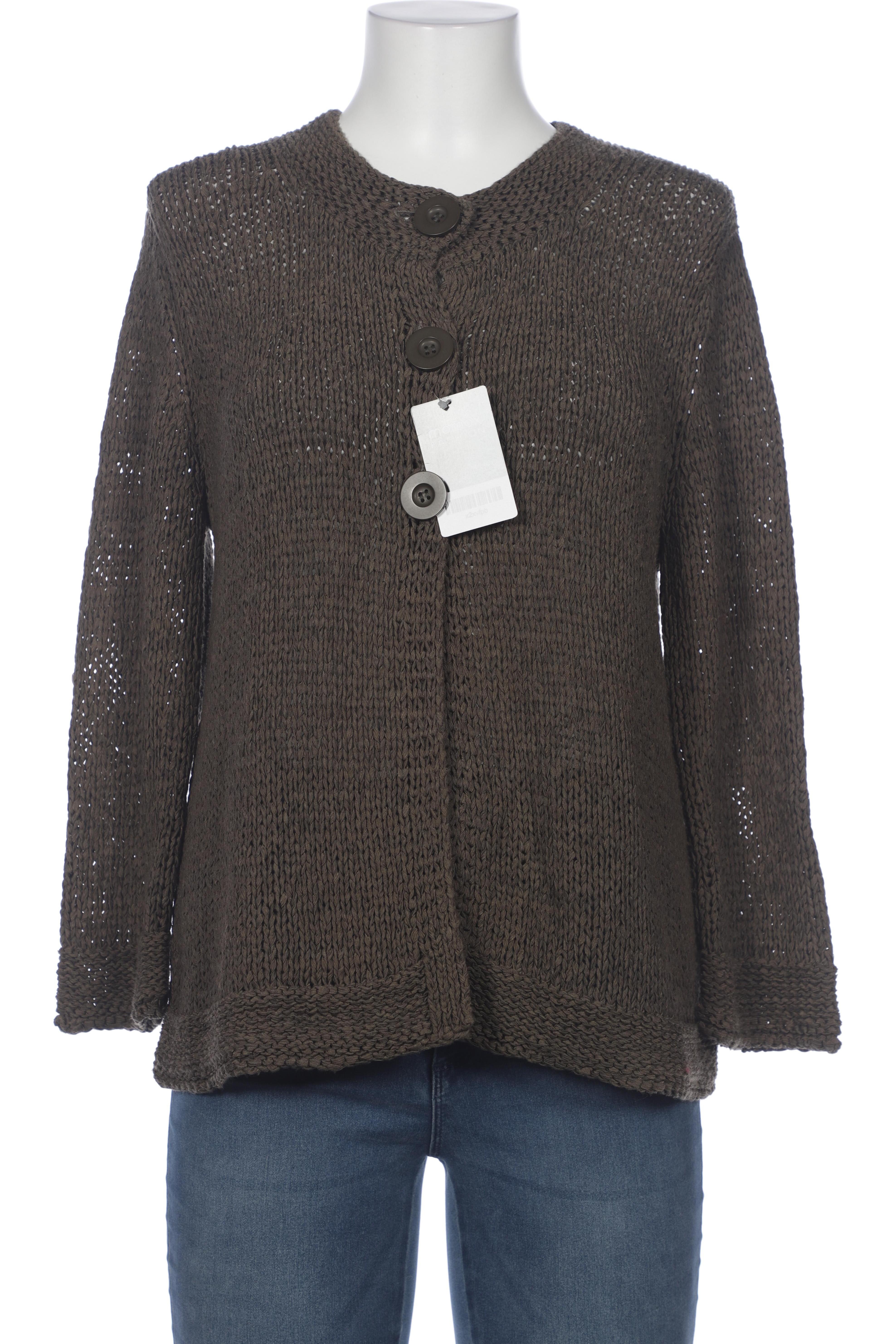 

Oui Damen Strickjacke, grün, Gr. 42