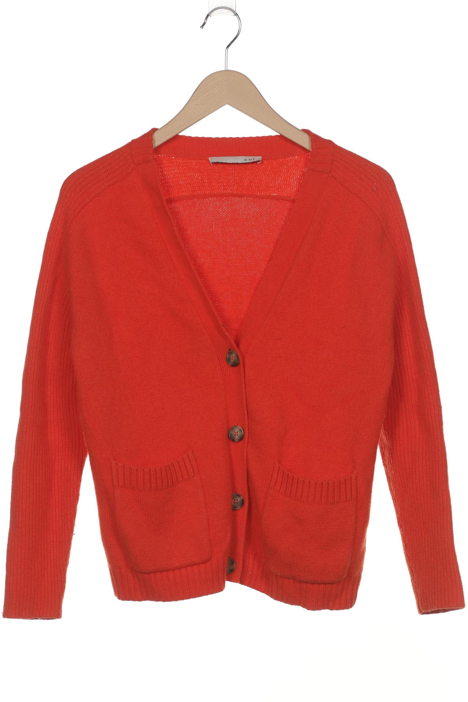 

Oui Damen Strickjacke, rot, Gr. 38