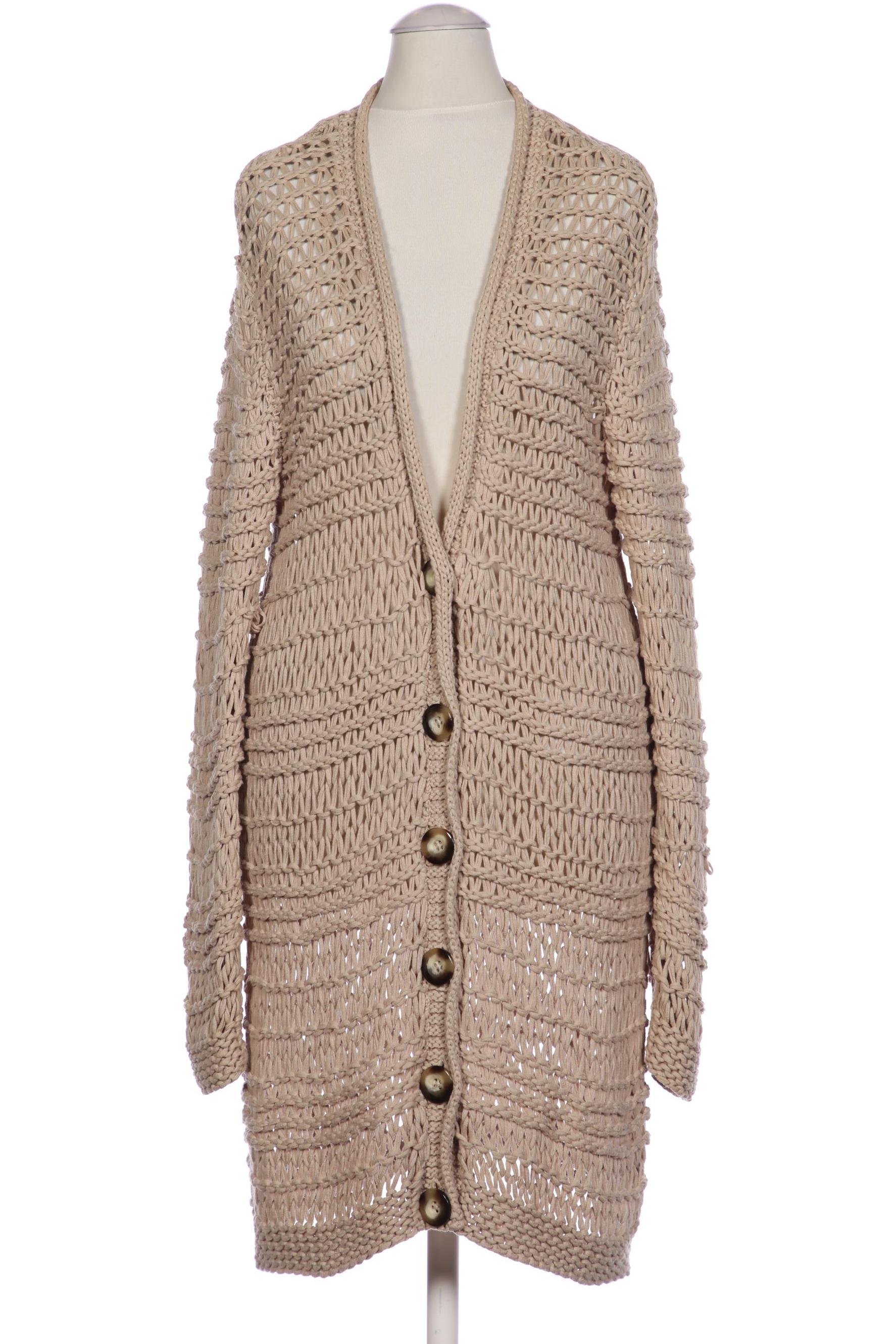

Oui Damen Strickjacke, beige, Gr. 36