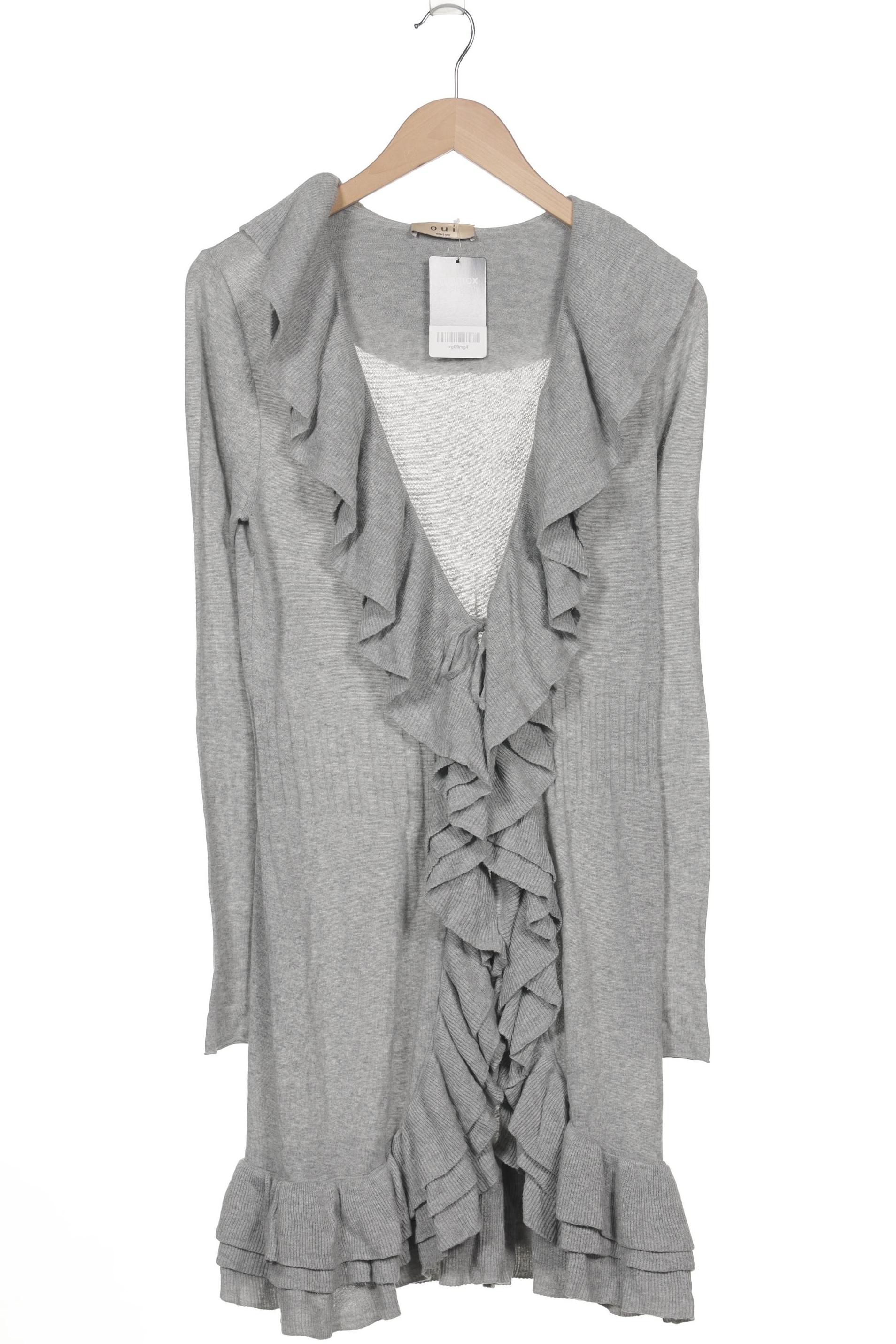 

Oui Damen Strickjacke, grau, Gr. 38