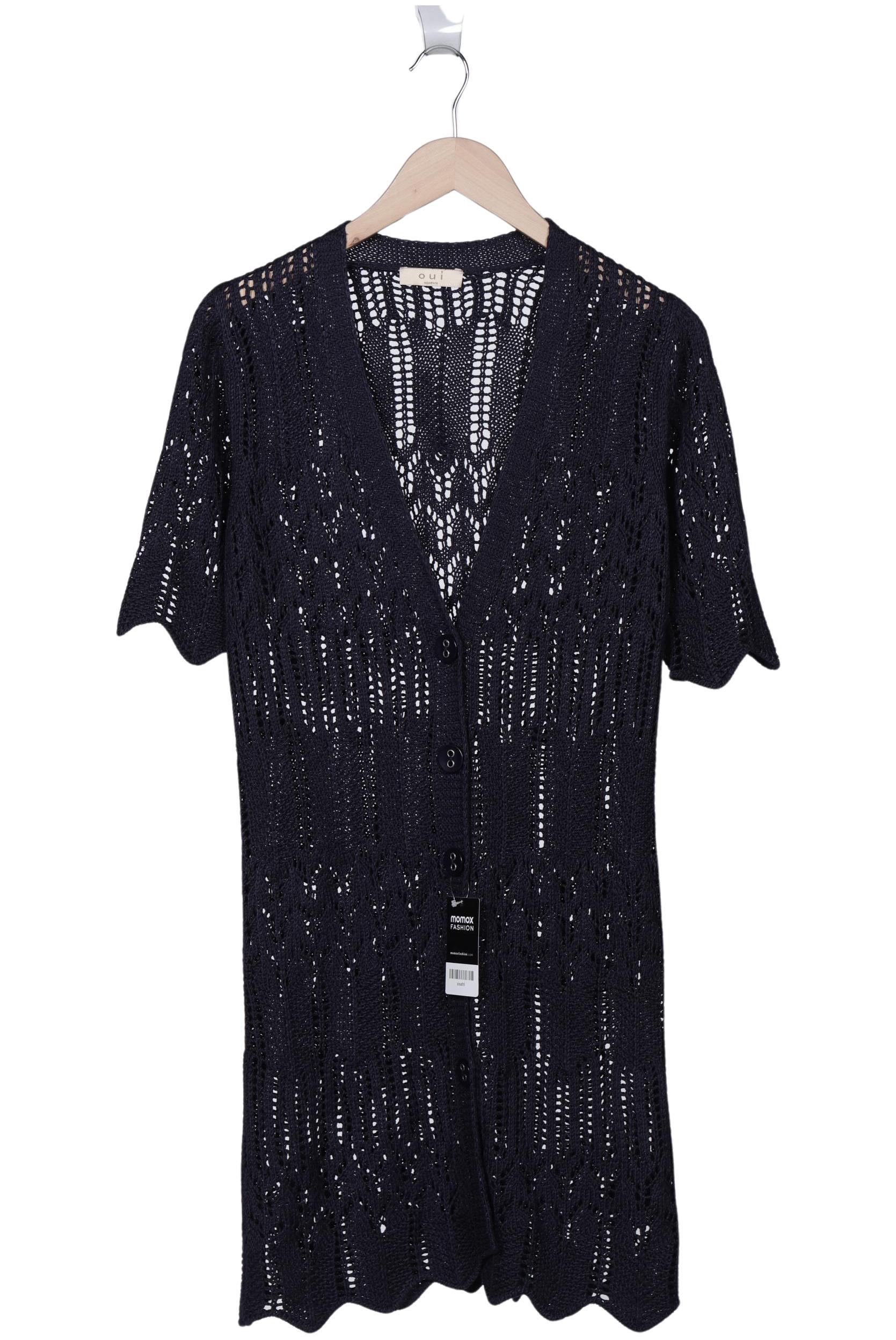 

Oui Damen Strickjacke, marineblau, Gr. 40