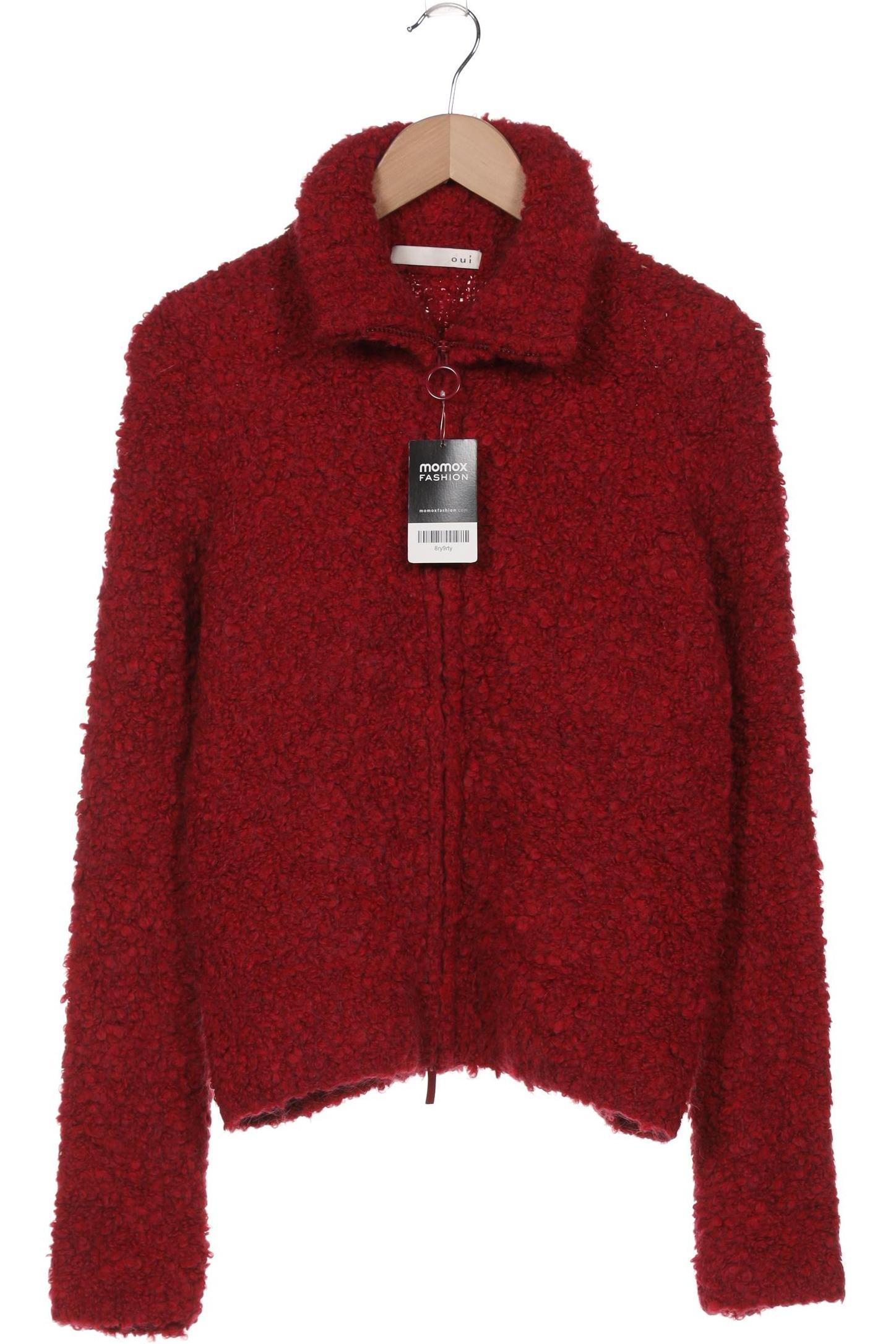 

Oui Damen Strickjacke, rot, Gr. 36