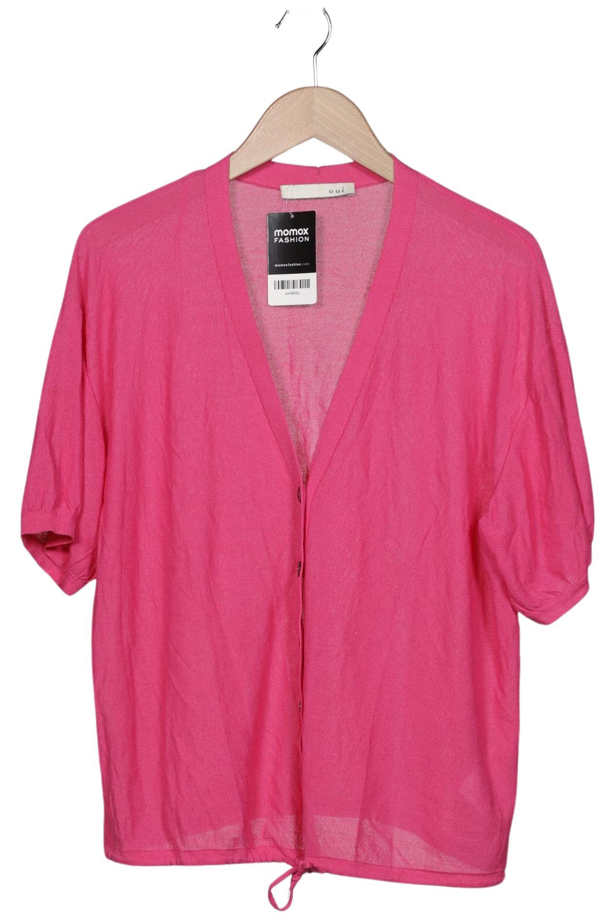 

Oui Damen Strickjacke, pink, Gr. 42