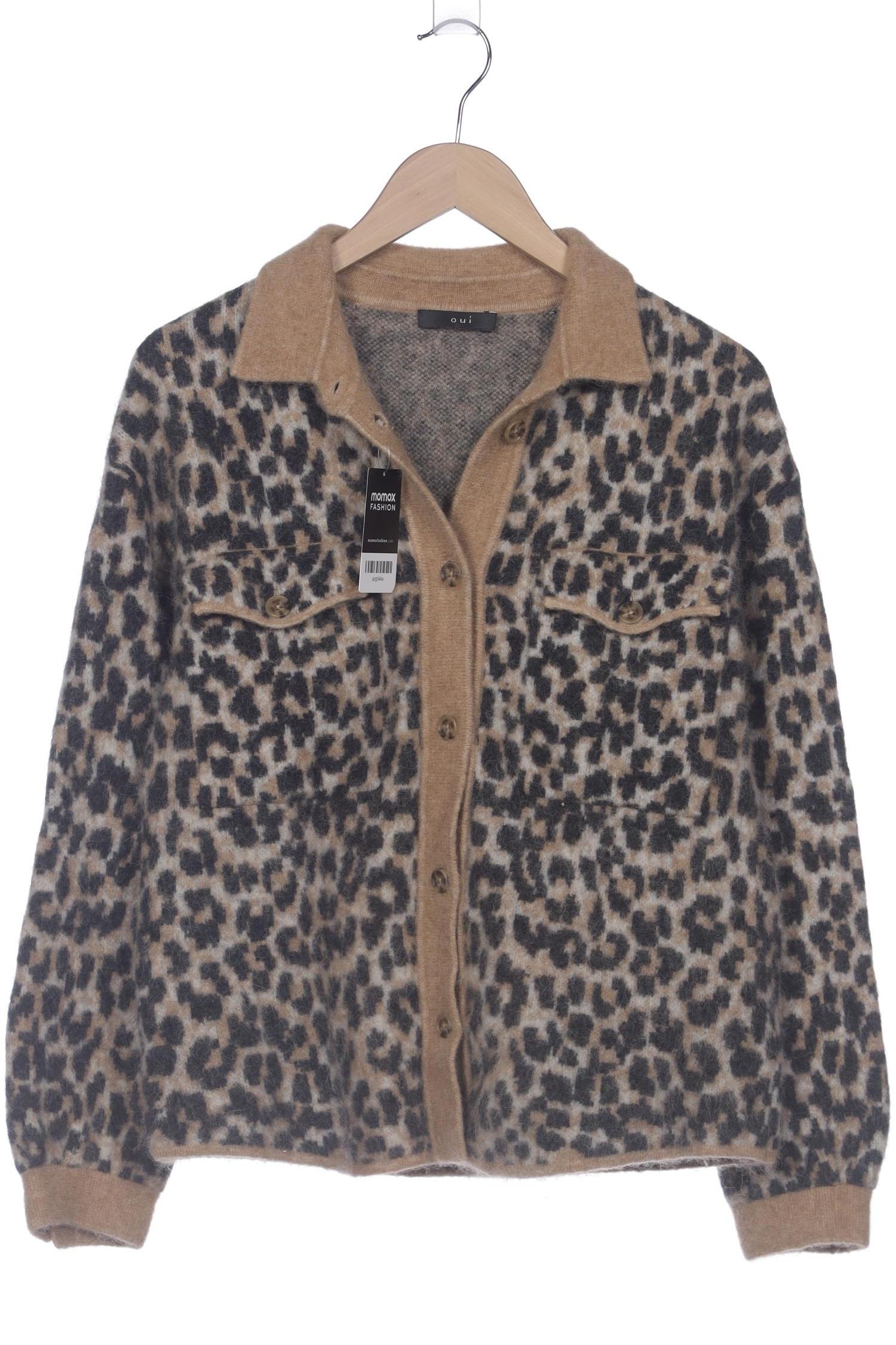 

Oui Damen Strickjacke, beige, Gr. 36