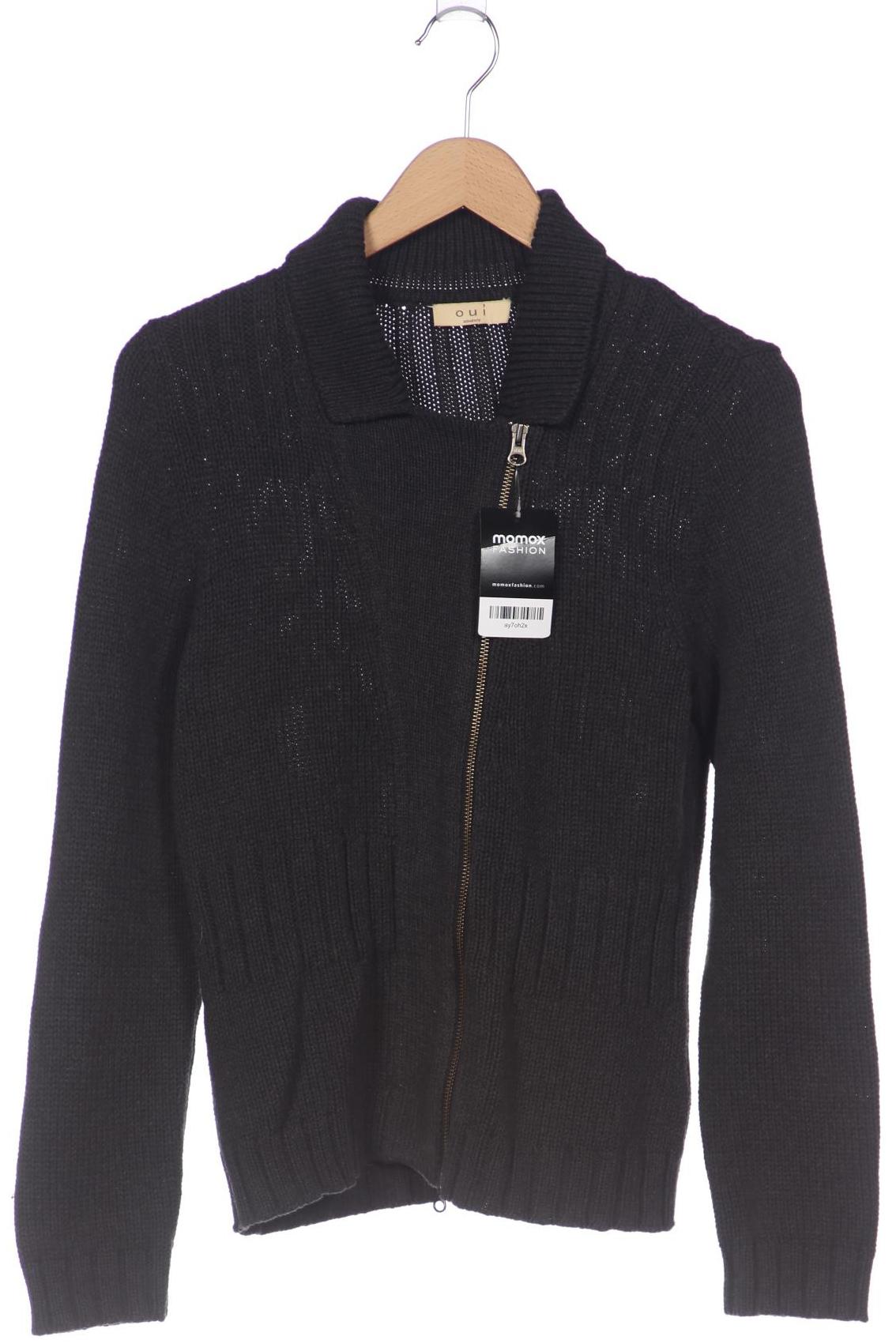 

Oui Damen Strickjacke, grau, Gr. 38