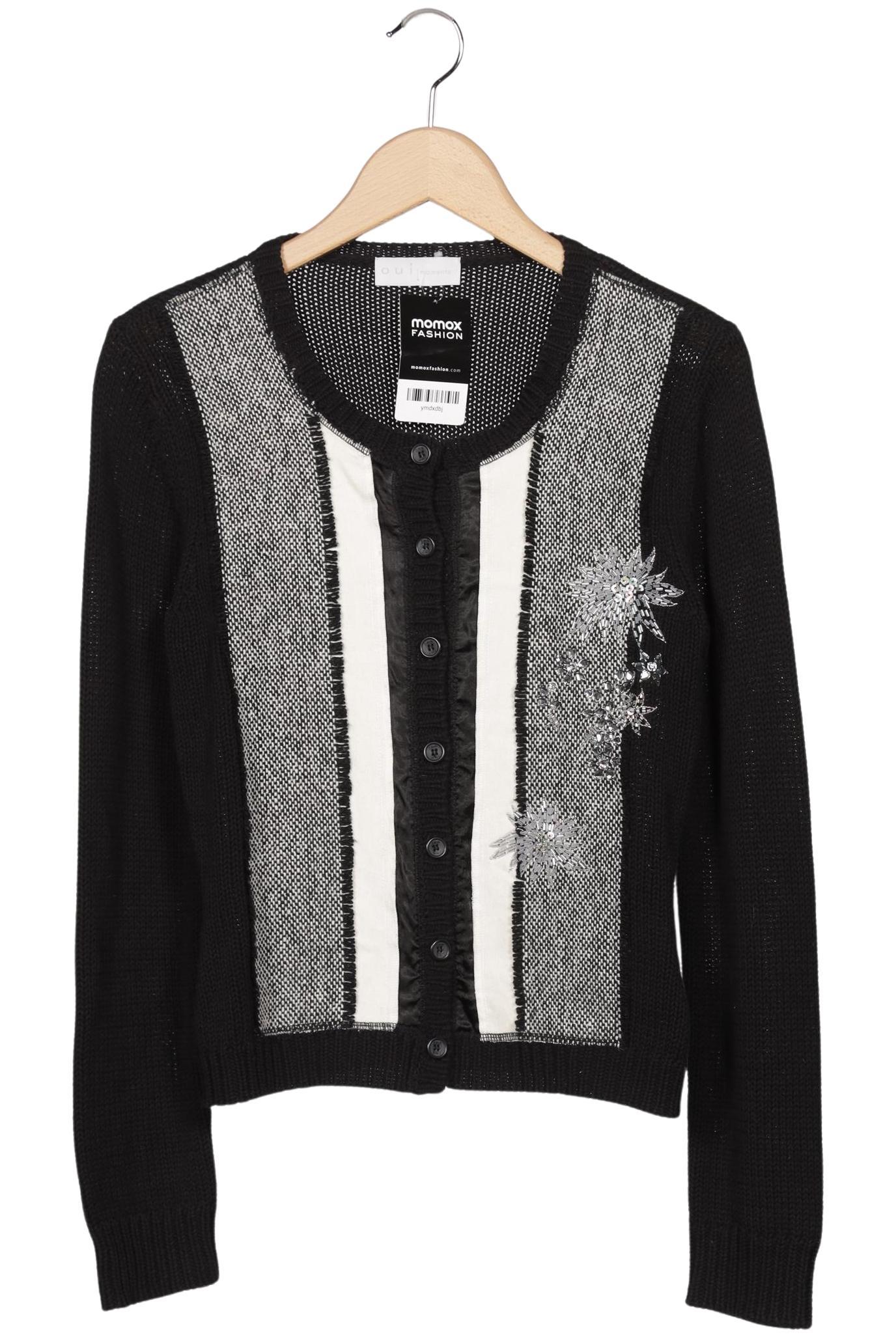 

Oui Damen Strickjacke, schwarz, Gr. 38